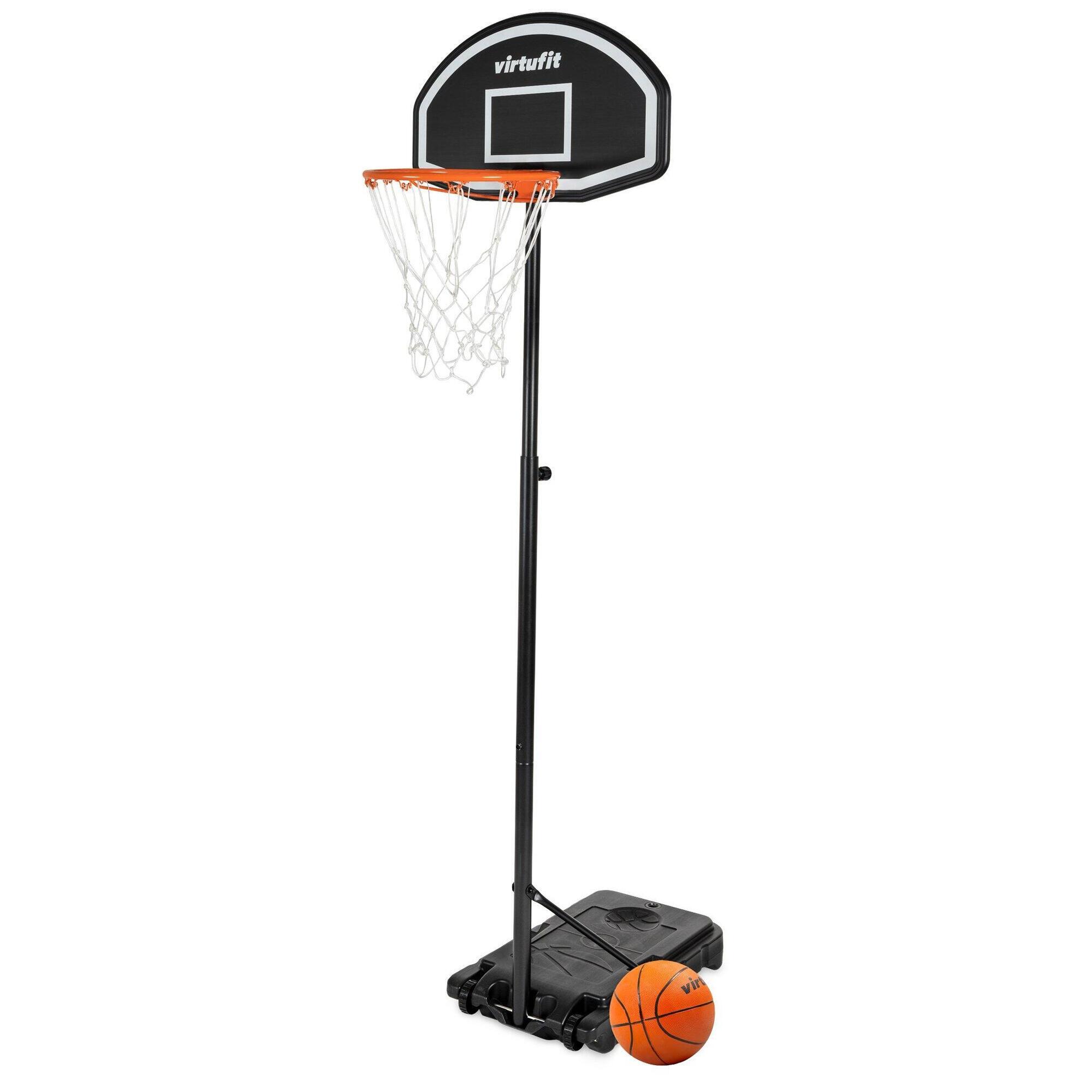 Regulowany słup do koszykówki - 170 do 215 cm z piłką i pompką