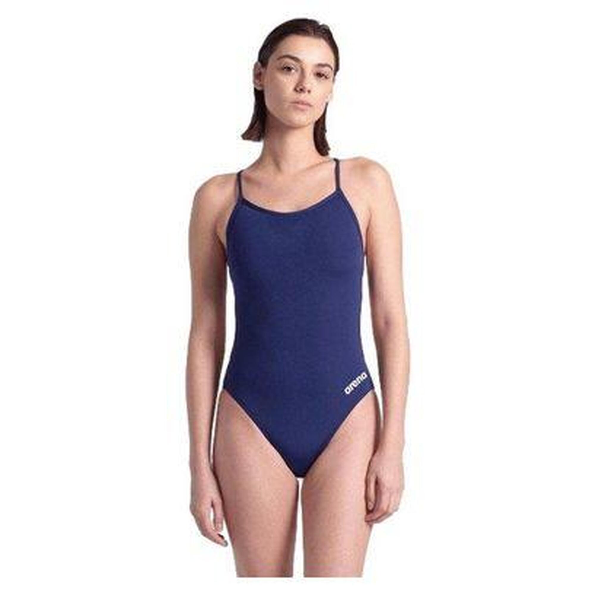 Kostium kąpielowy jednoczęściowy z koronkowym tyłem dla kobiet Arena Solide