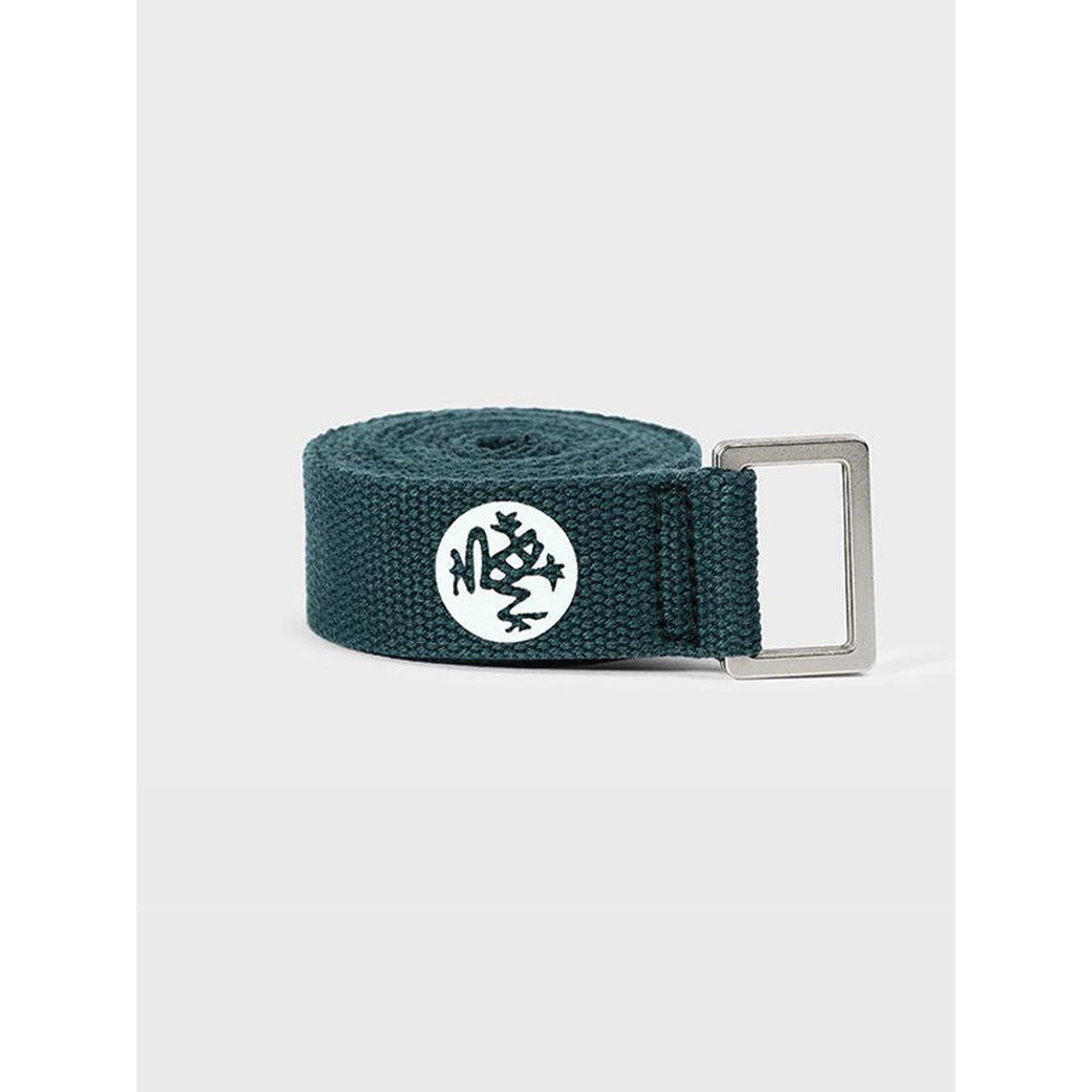 Pasek do jogi Manduka Unfold 182 cm – Ekologiczny, głęboki odcień niebieskiego