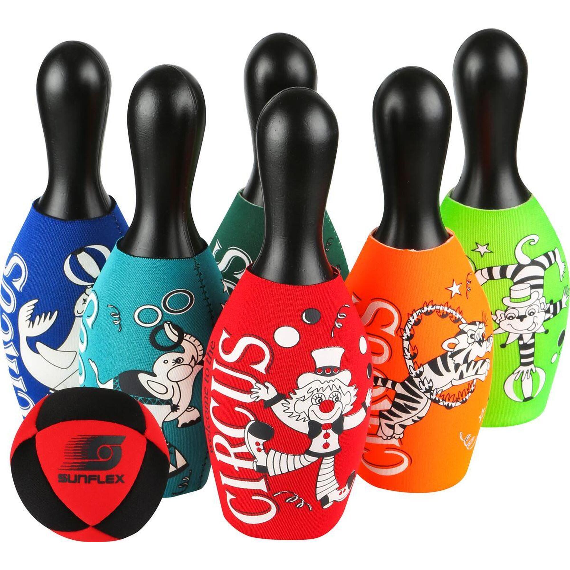 Komplet kręgli Funsport SUNFLEX Bowling Set Circus