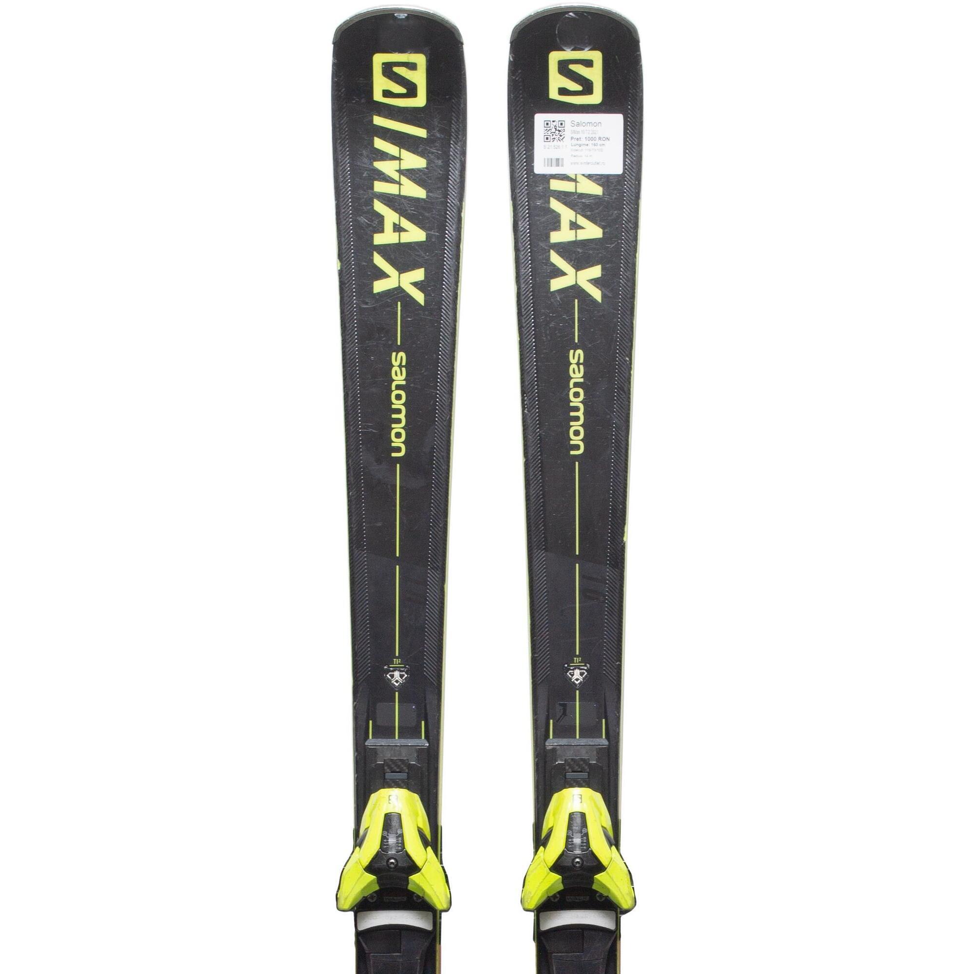 Second Life- Narty SALOMON S/Max 10 Ti2 2021, 160 cm- Stan dobry