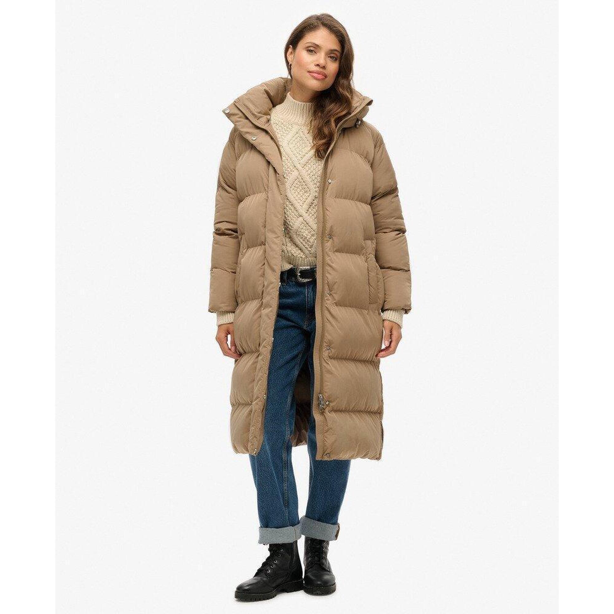 Damska długa kurtka z kapturem Superdry