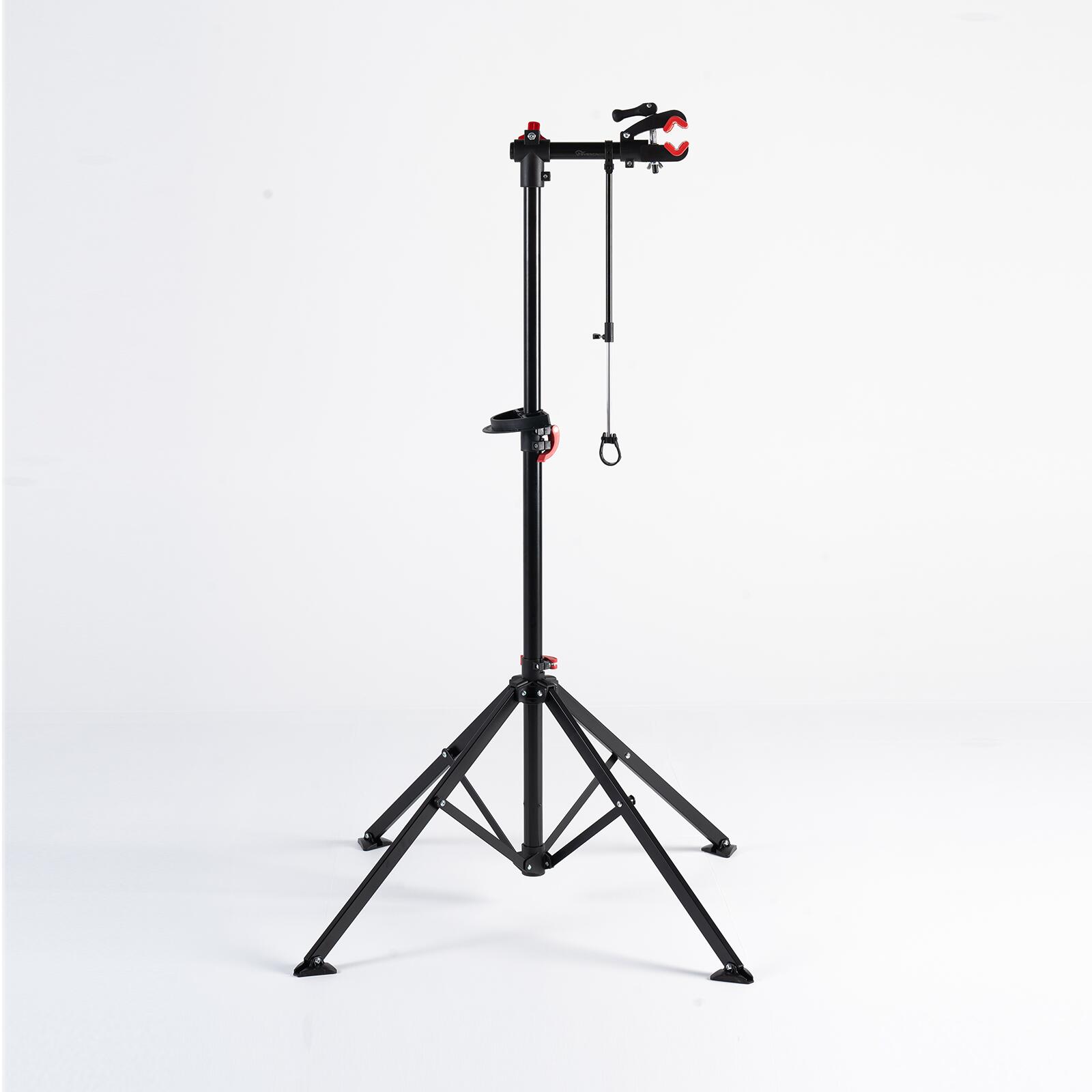 Stojak Serwisowy do Roweru-Składany-Zacisk 360°-Magnetyczną Tacą na Narzędzia