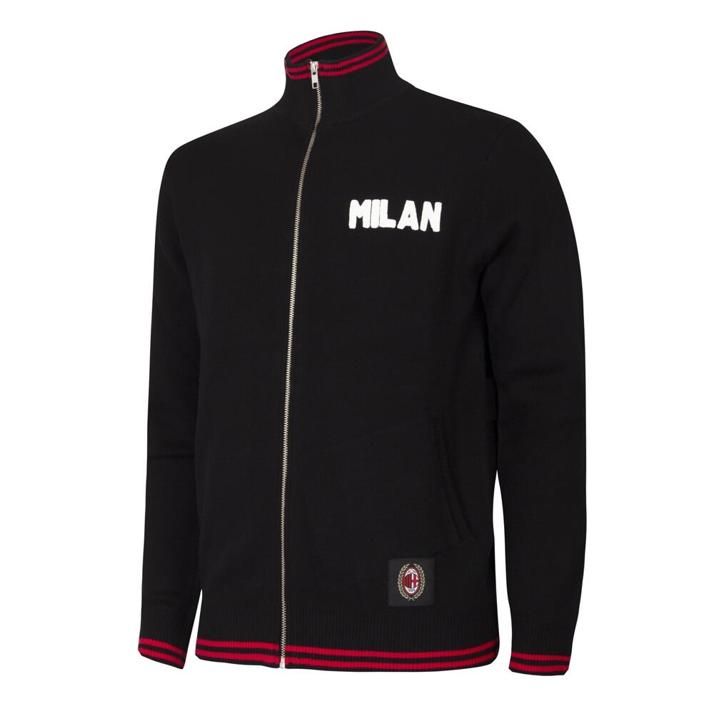 Koszulka retro piłkarska dla dorosłych - AC Milan 1960 - Czarny