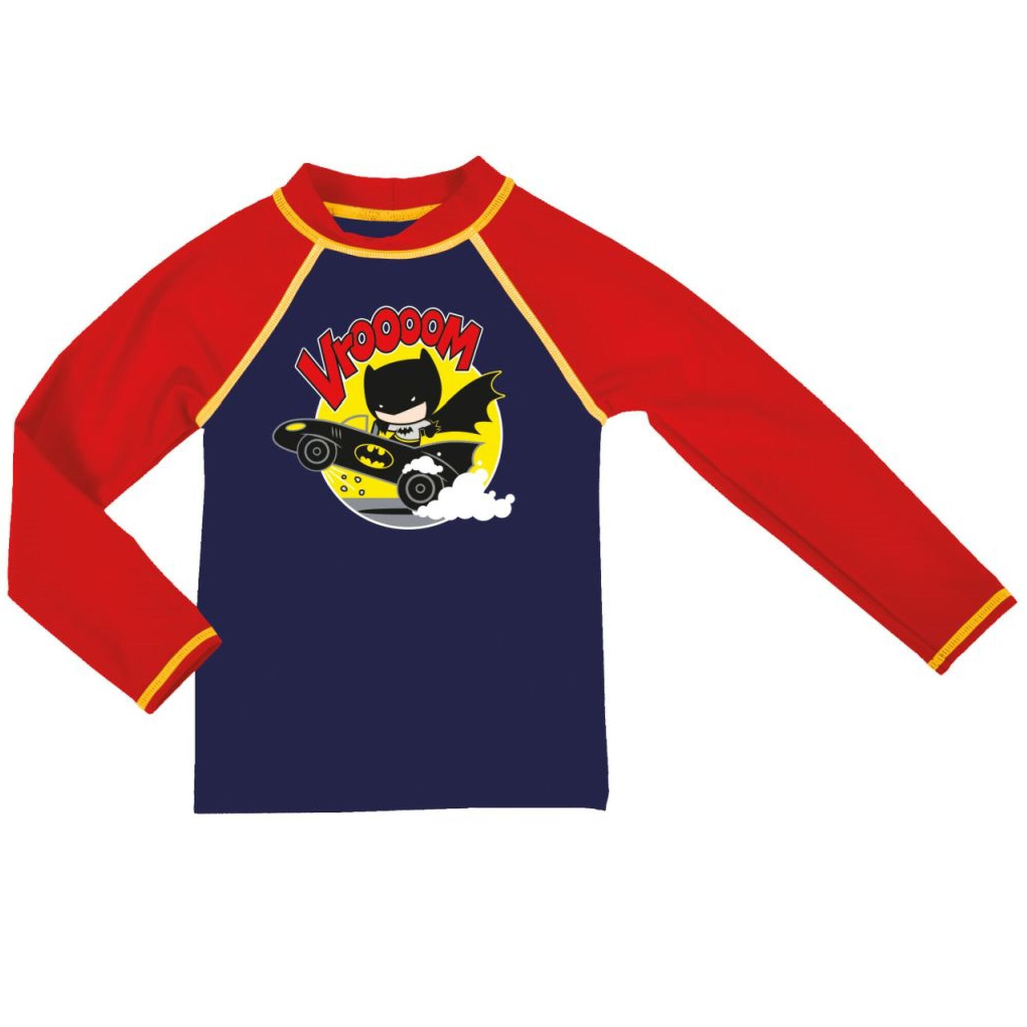 Koszulka dziecięca ochronna UV na basen plażę pływanie Arena Batman