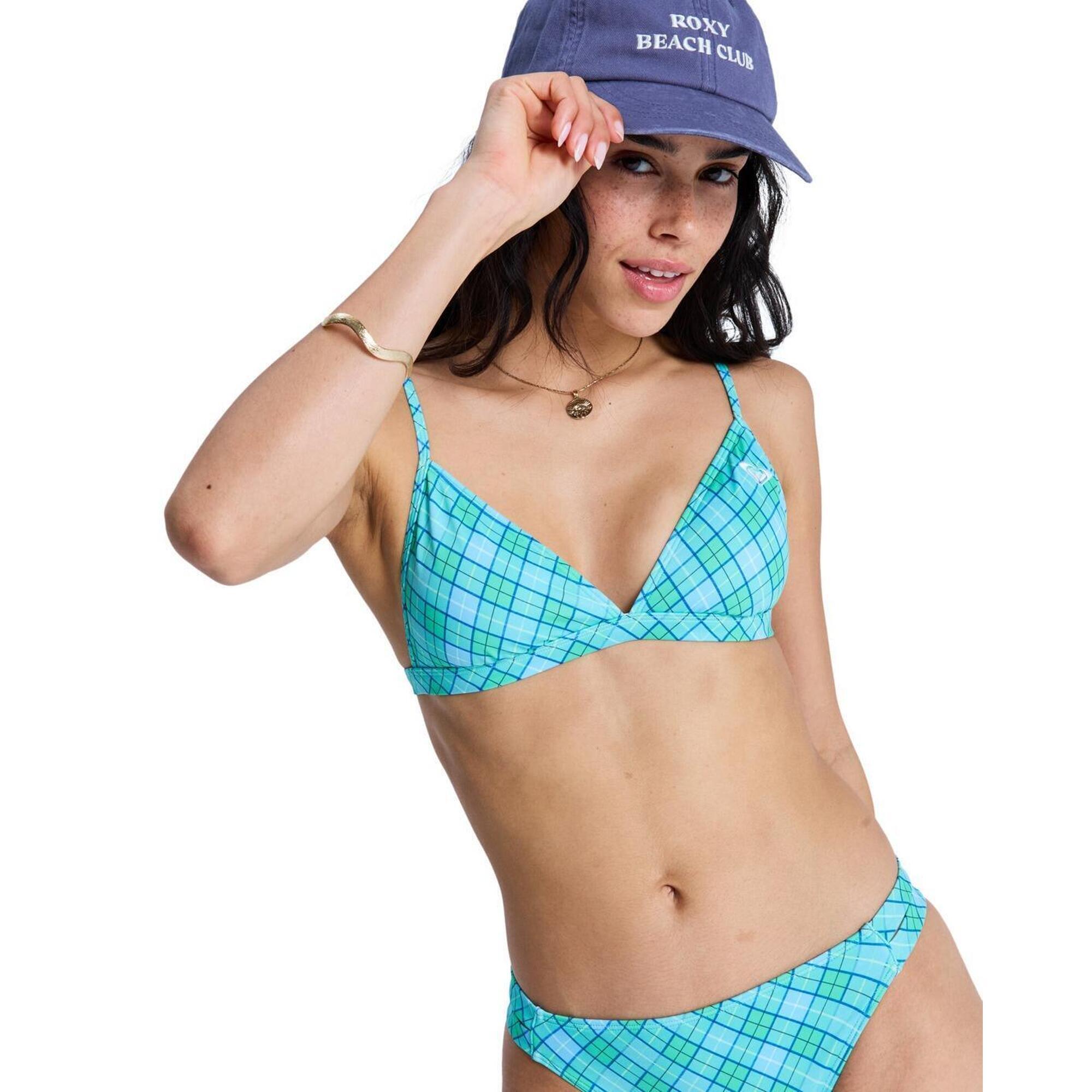 Trójkątny stanik bikini dla Kobiety PRINTED ESSENTIALS Zielony