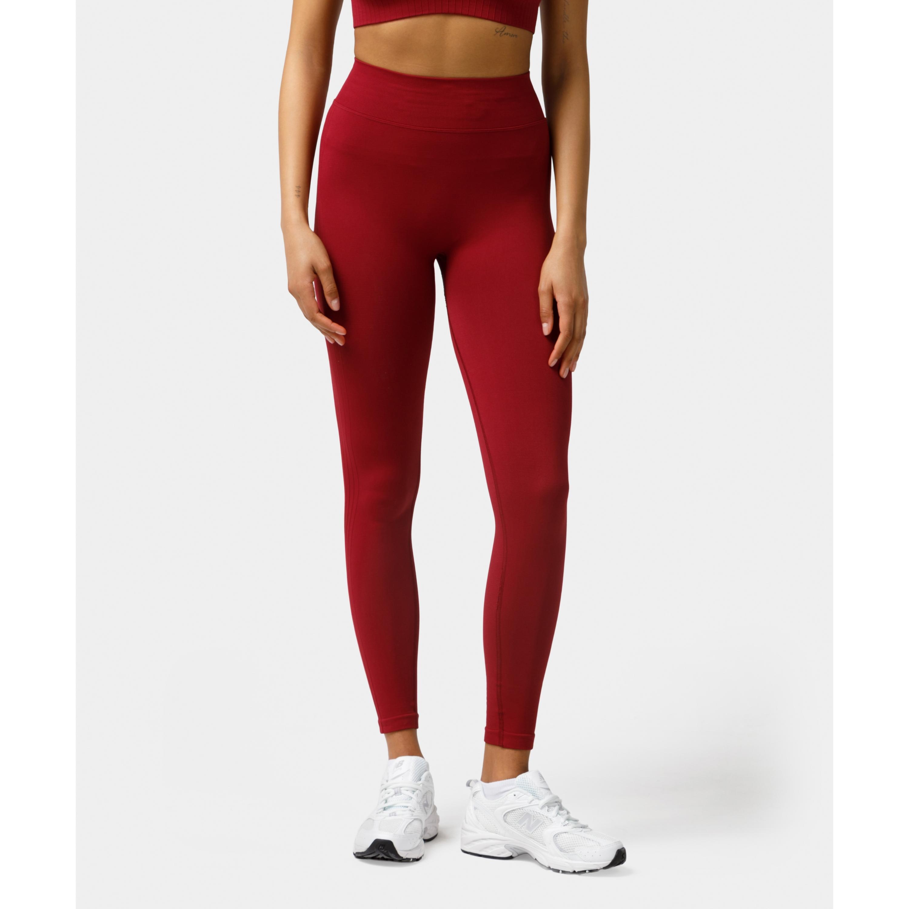 Legginsy bezszwowe push-up Carpatree Elite czerwone