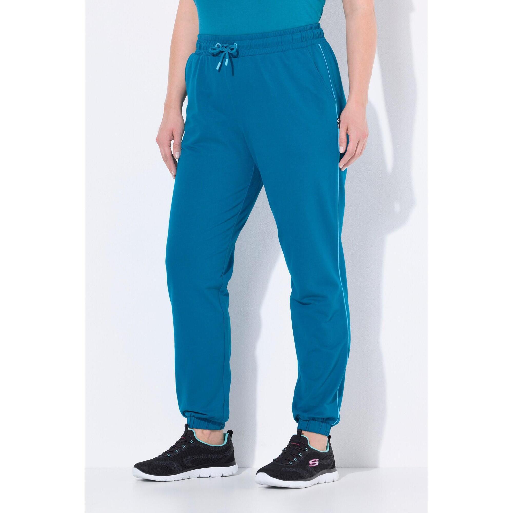 Damskie Spodnie dresowe lamówka z boku elastyczny ściągacz elastyczny dół