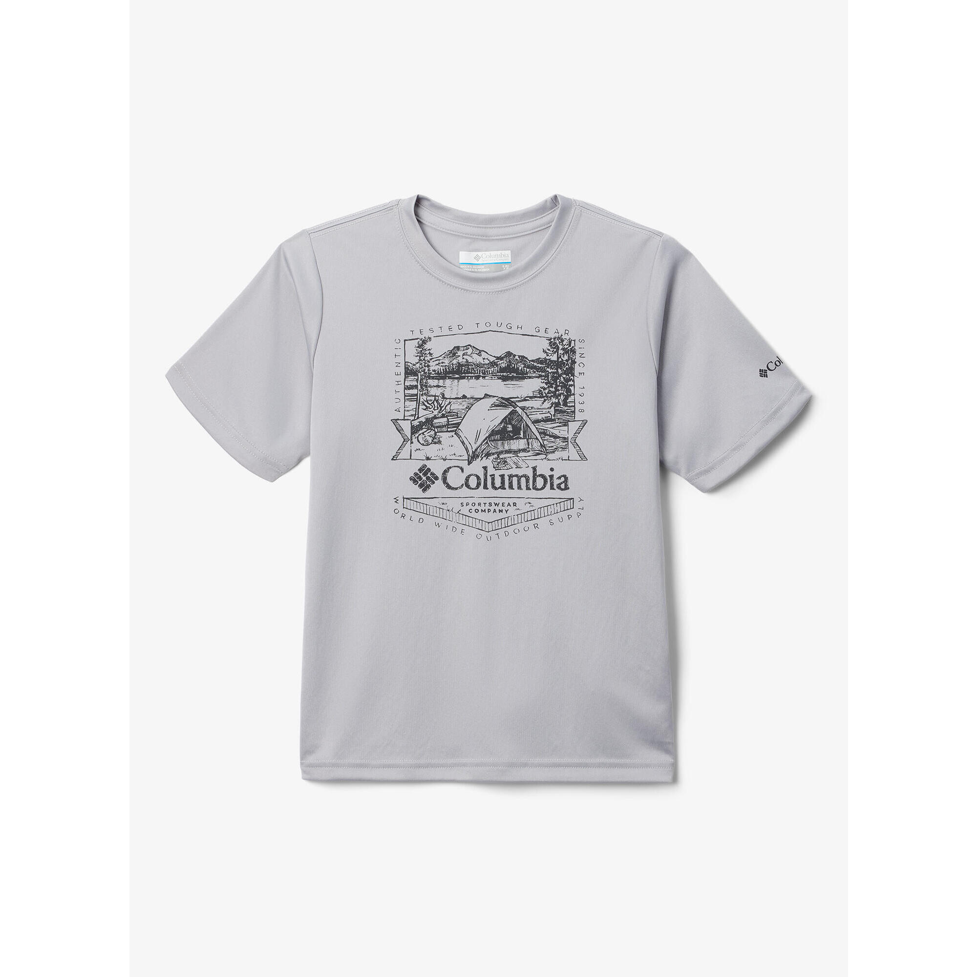 Koszulka szybkoschnąca chłopięca Columbia Fork Stream Short Sleeve Graphic Shirt