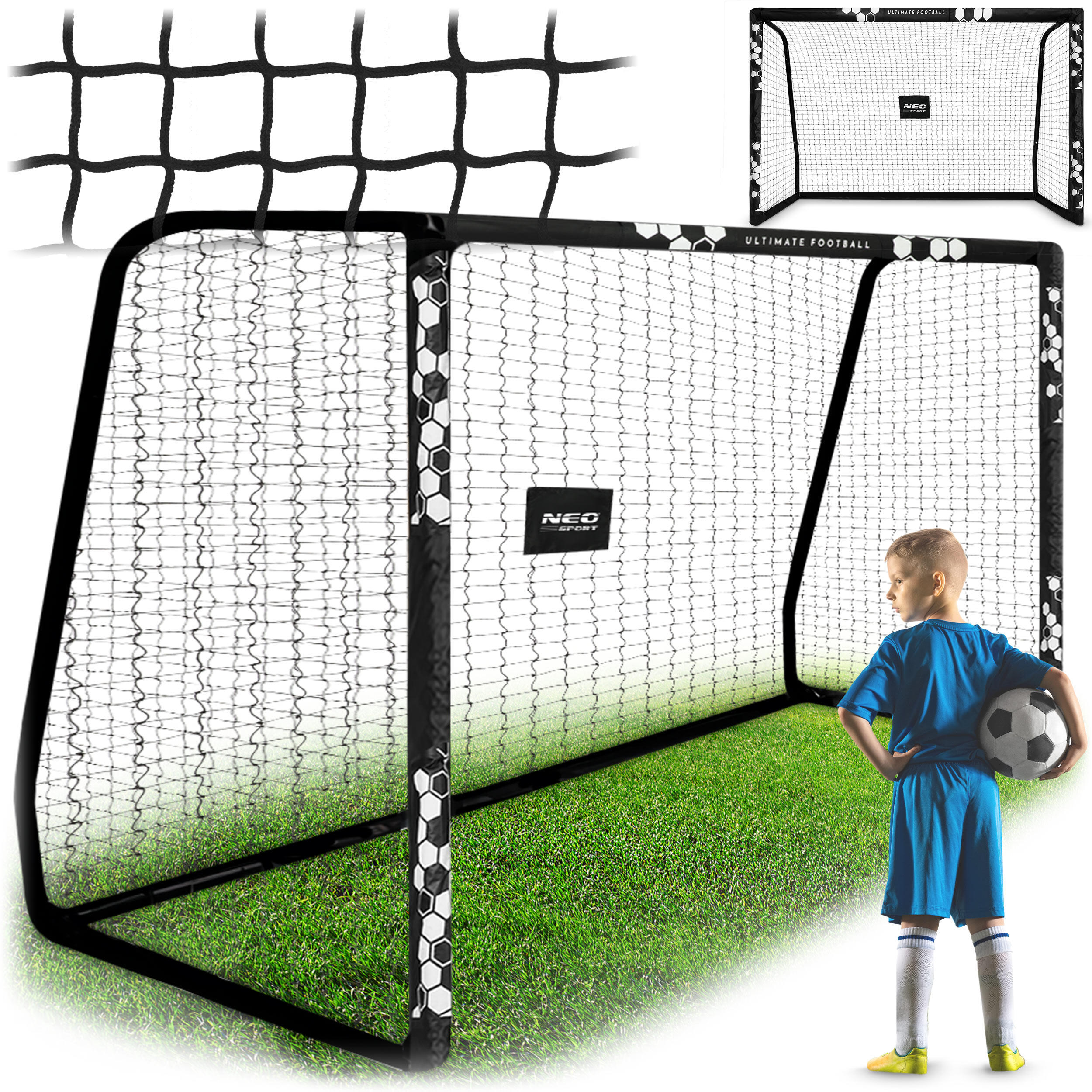 Bramka piłkarska do piłki nożnej 300x200x120 cm Neo-Sport