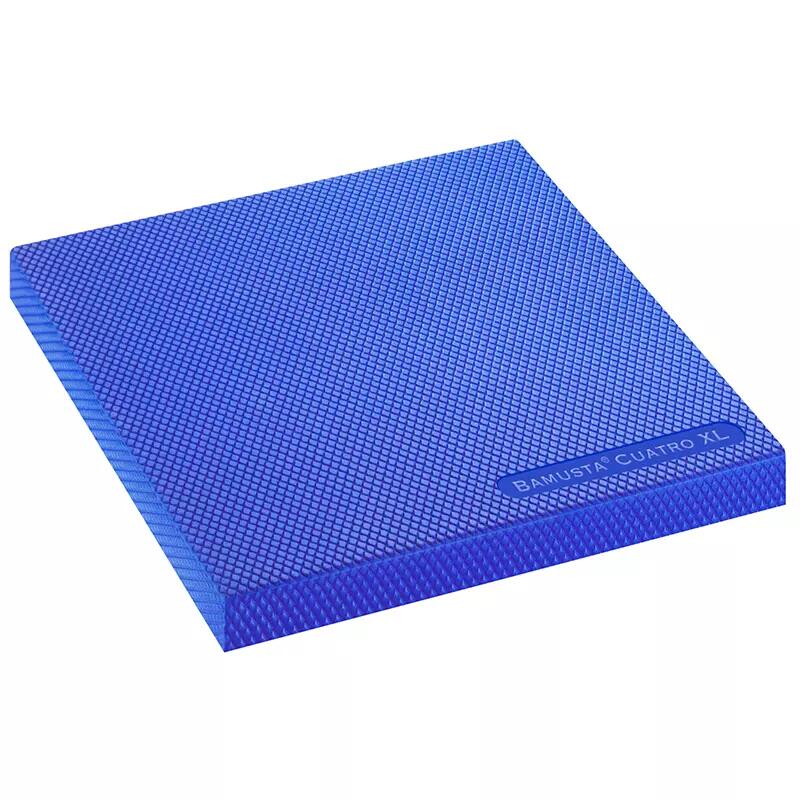 Kwadratowa mata równoważna Trendy Bamusta Cuatro XL 48x48x6 cm, niebieska