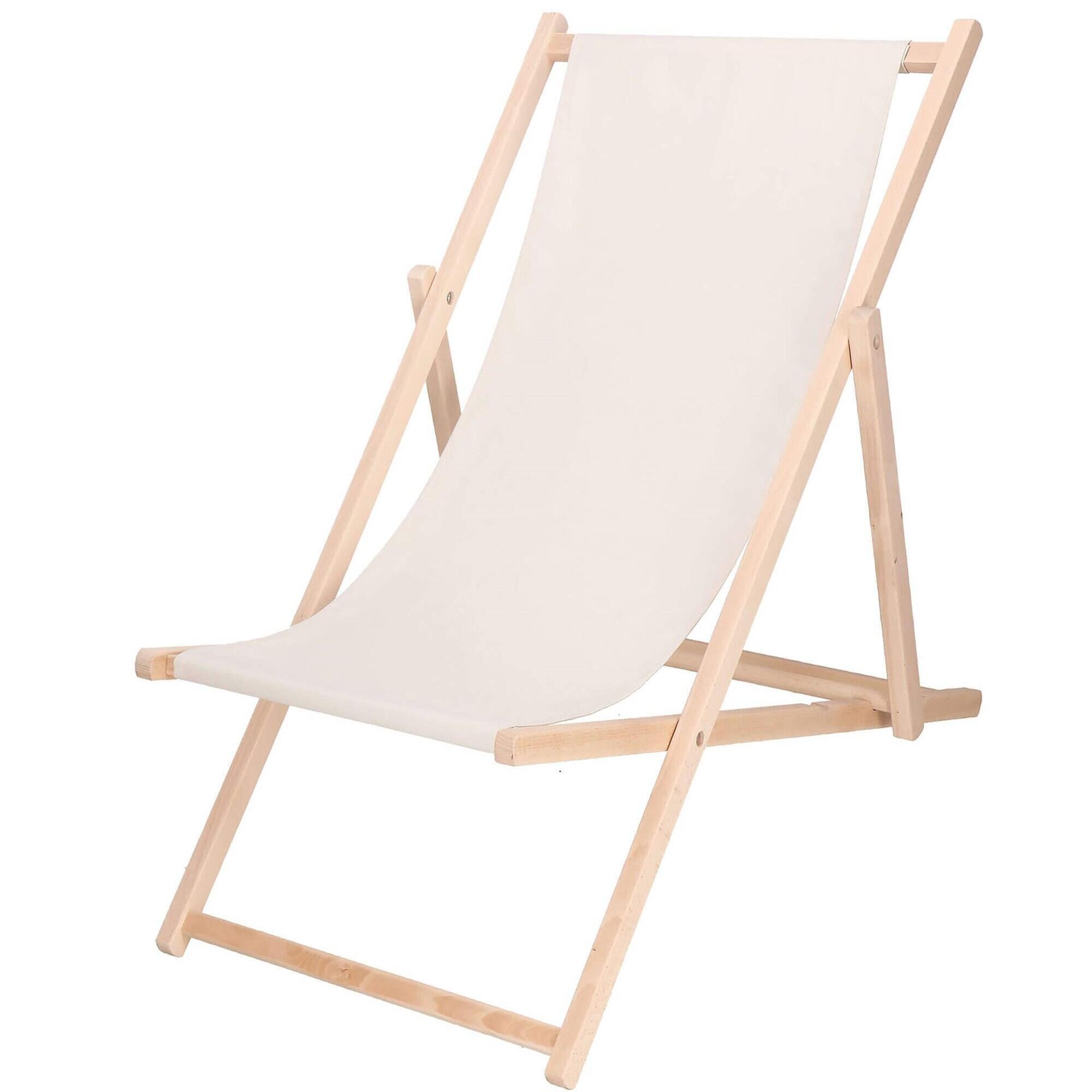 Leżak drewniany Springos z 3-stopniową regulacją