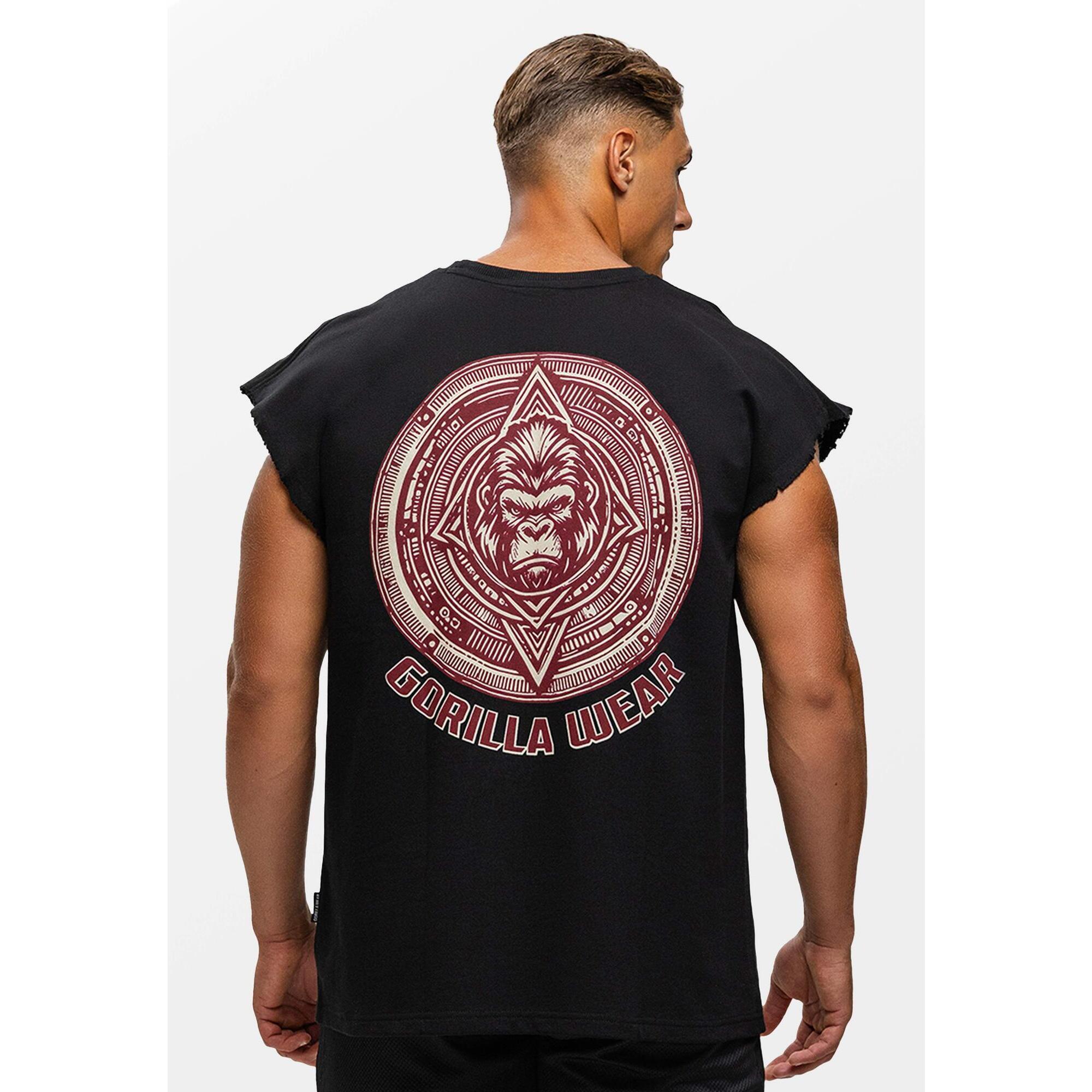 Bouse Cut Off Top bez rękawów - Czarny