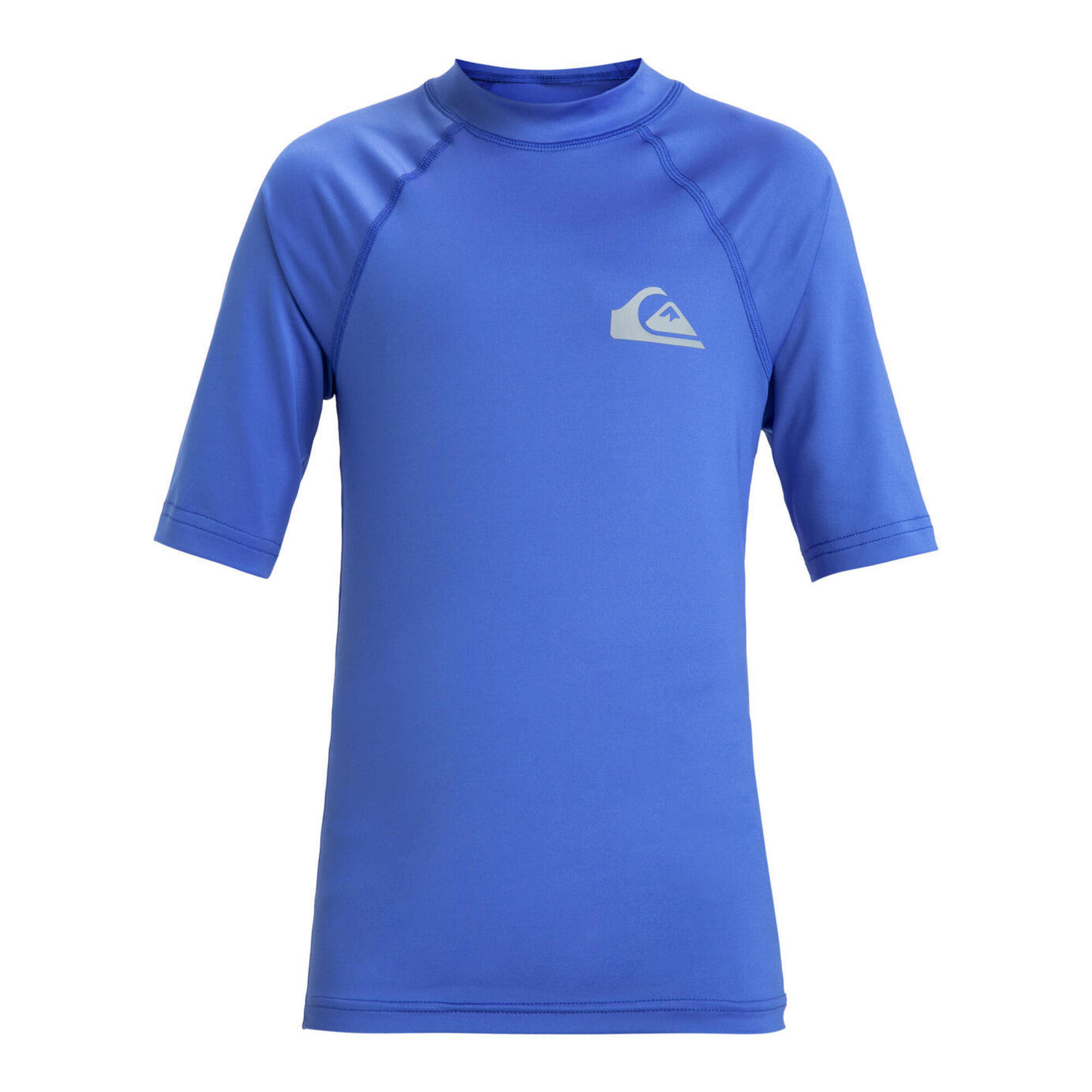 Koszulka surf UPF 50 z krótkim rękawem dla Chłopcy EVERYDAY Niebieski