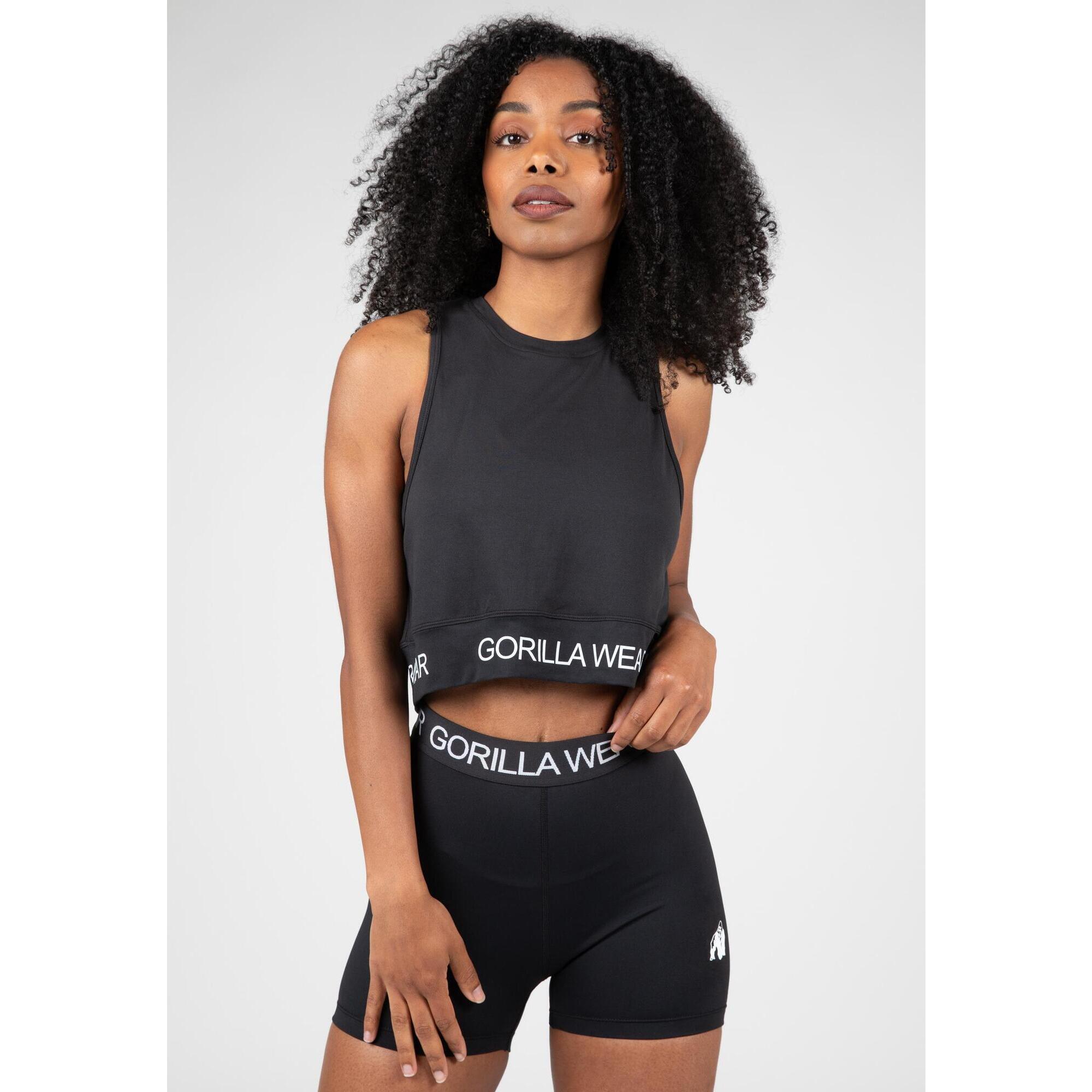 Colby Cropped Top bez rękawów - Czarny