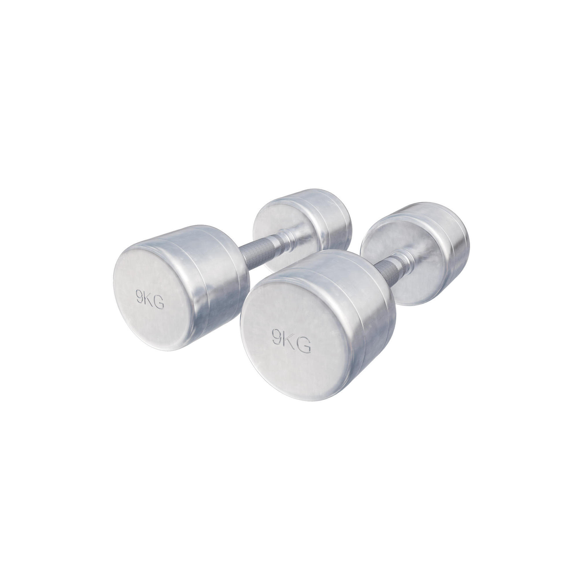 Hantla chromowana 2x9 kg- Komplet hantle stałe profesjonalne Gorilla Sports