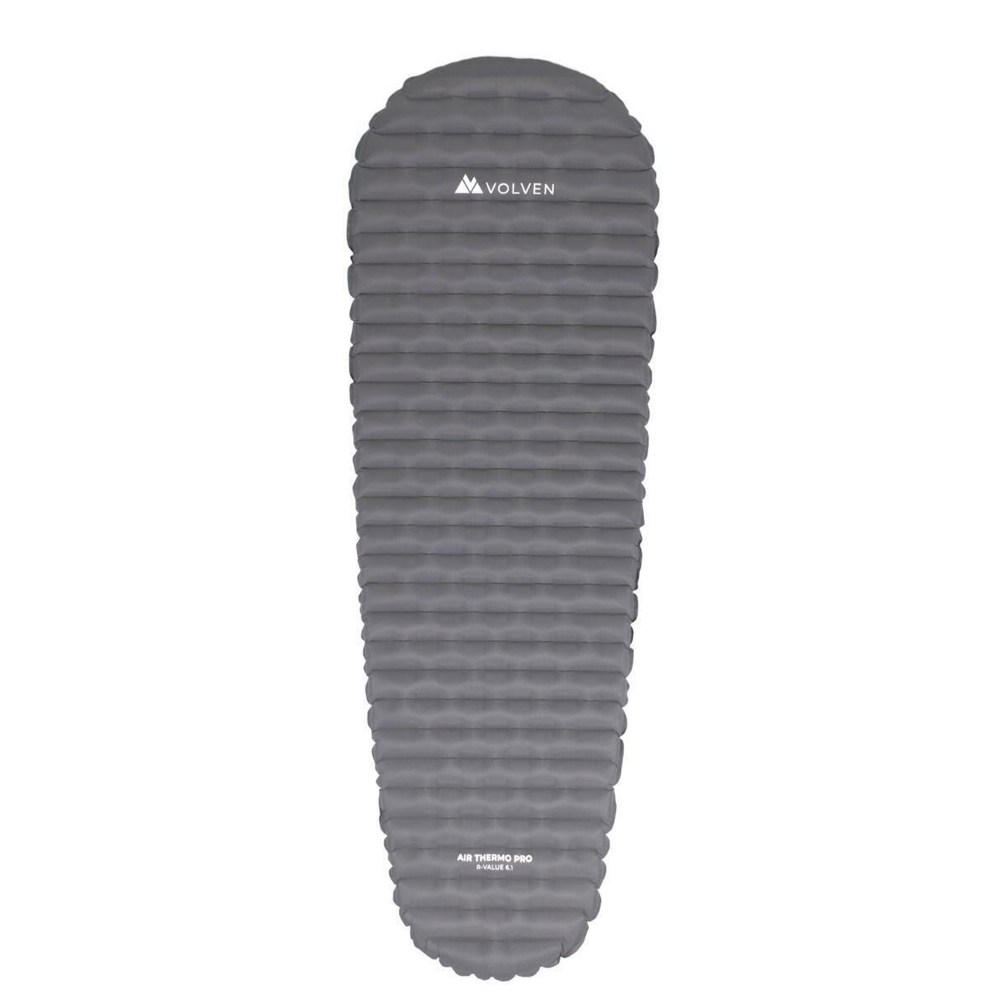 Materac turystyczny Air Thermo Pro 198x64x7cm szary