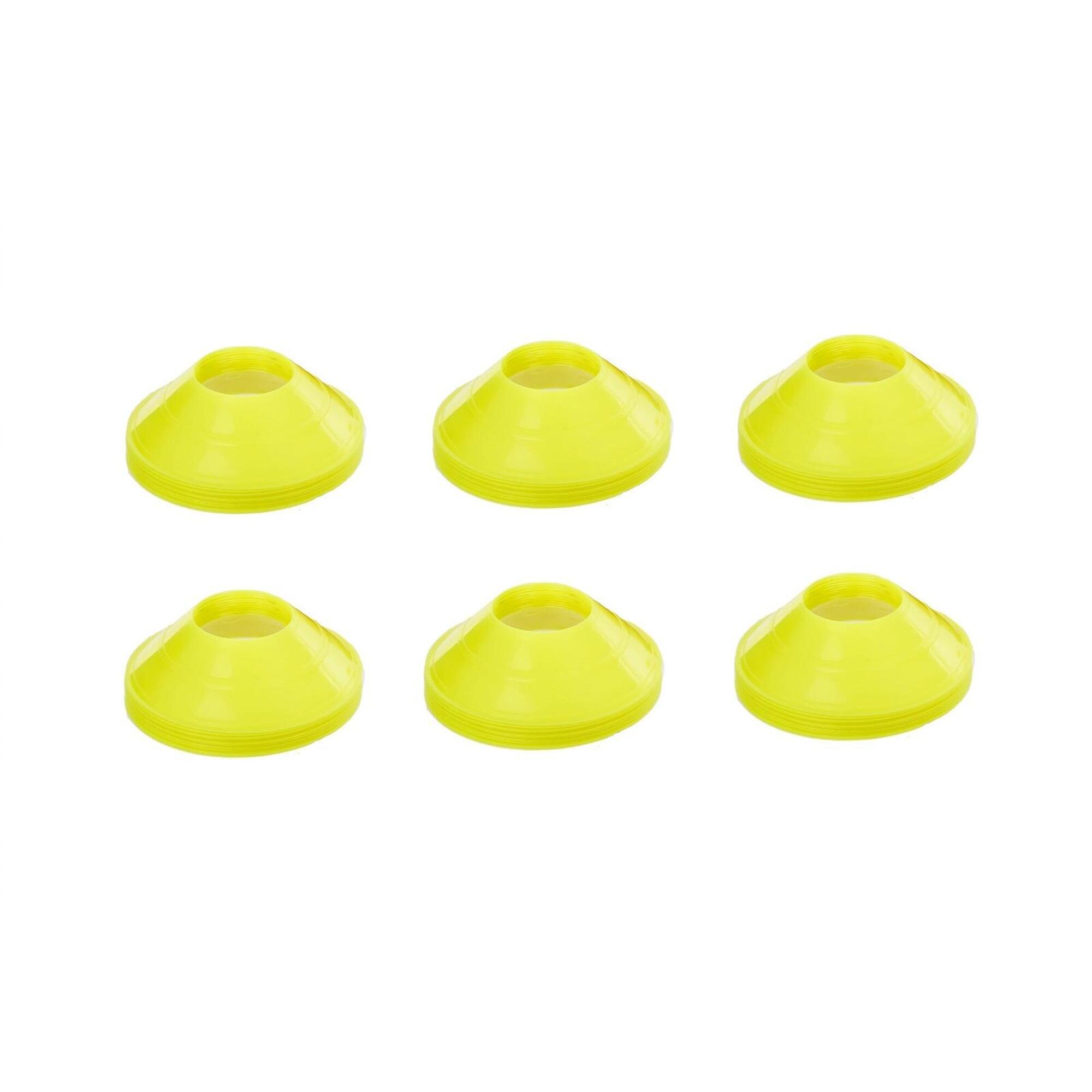 Wysepki treningowe mini 30 sztuk żółte znaczniki boiskowe