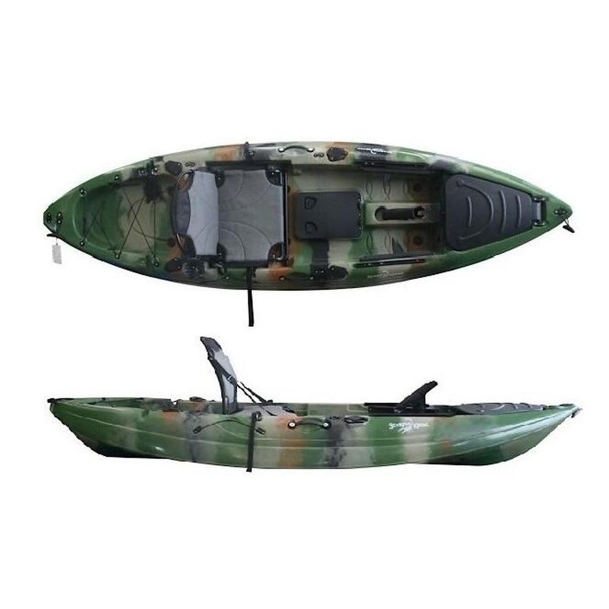 Kajak jednoosobowy wędkarski stabilny do pływania Scorpio kayak Lagoon 9