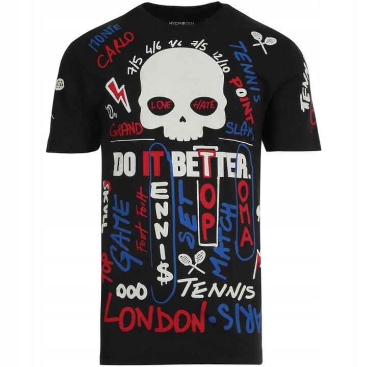 Koszulka tenisowa męska Hydrogen Graffiti Tech