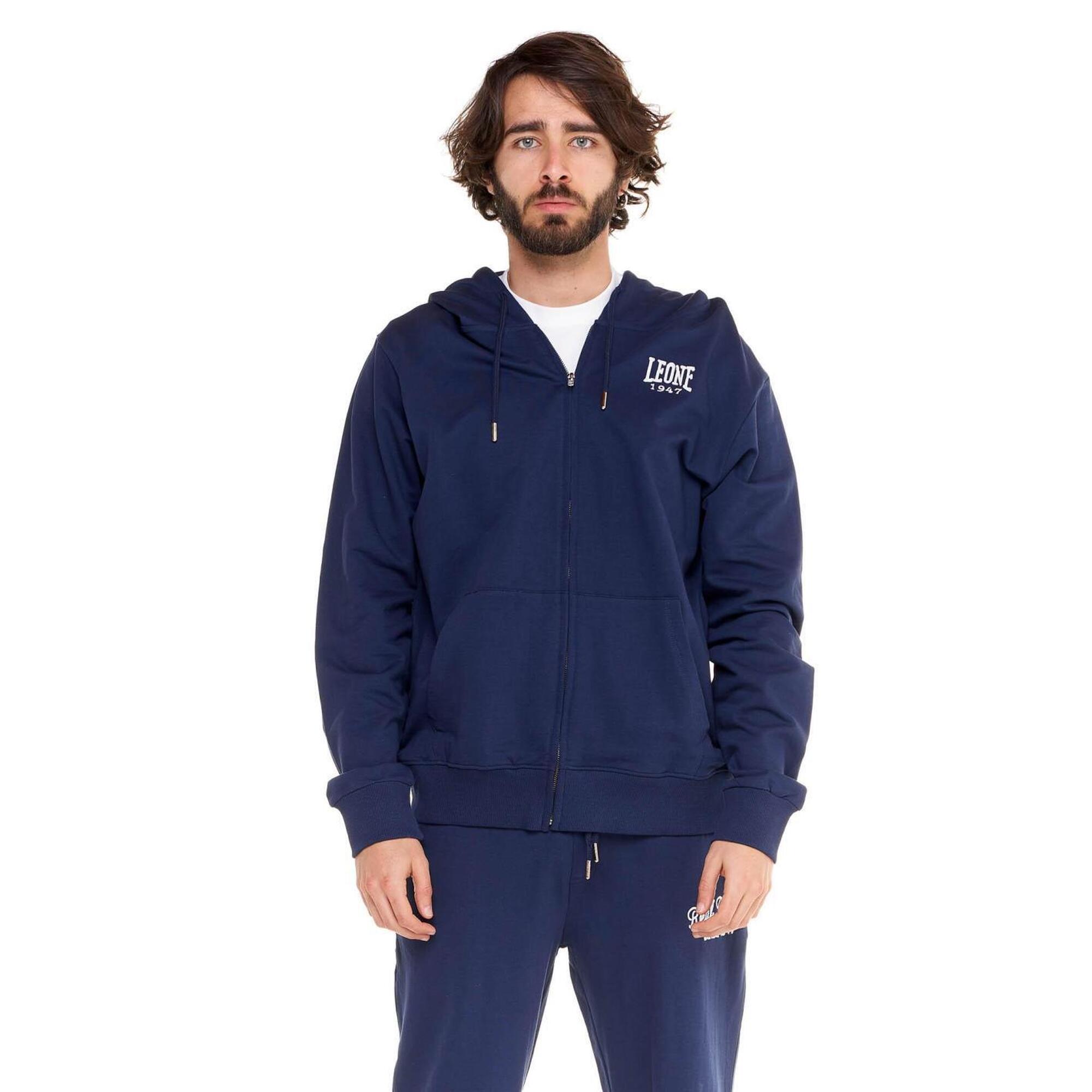 Męski dres Real Boxing z kapturem i zamkiem błyskawicznym