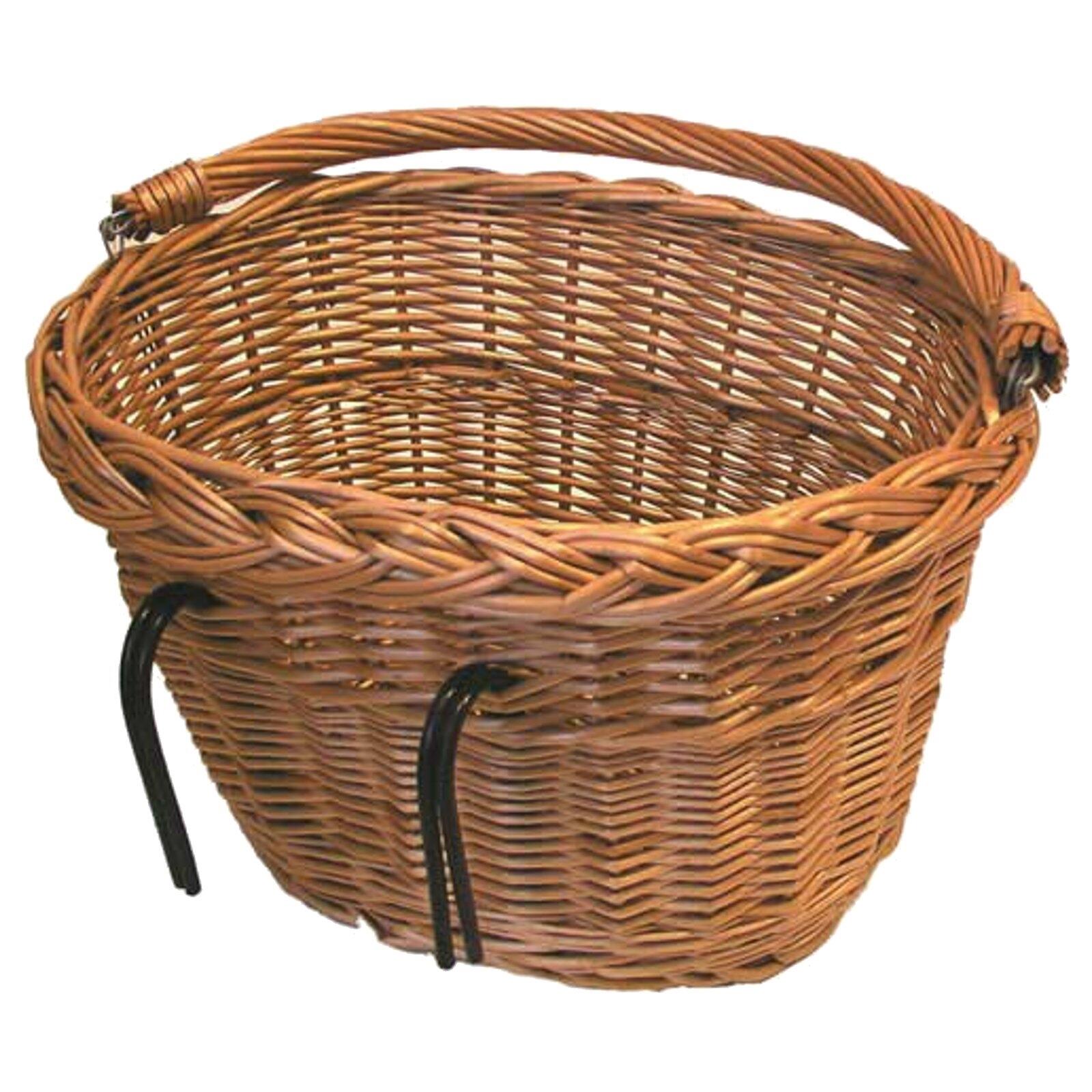 Wiklinowy Kosz Rowerowy Denver Duży - 37X27X22 Cm - Naturalny