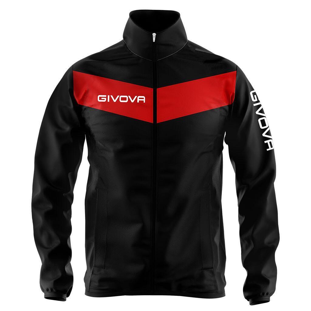 Kurtka przeciwdeszczowa Givova Nero-Rosso 3XL - Wodoodporna i oddychająca