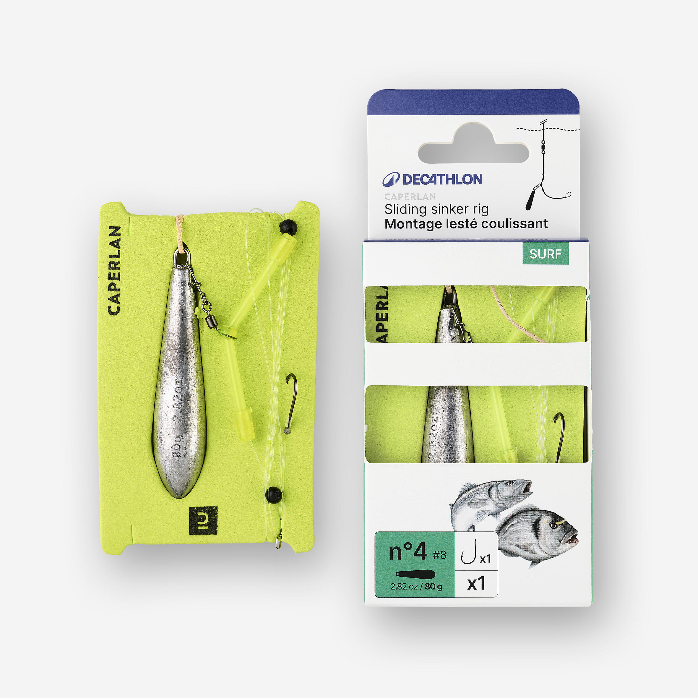 Zestaw surfcastingowy przelotowy 80 g