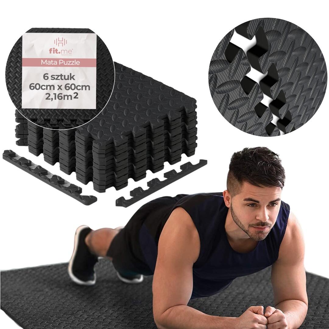 Mata Puzzle Pod Sprzęt Do Ćwiczeń 6 szt. Ochronna Podłoga Na Siłownię