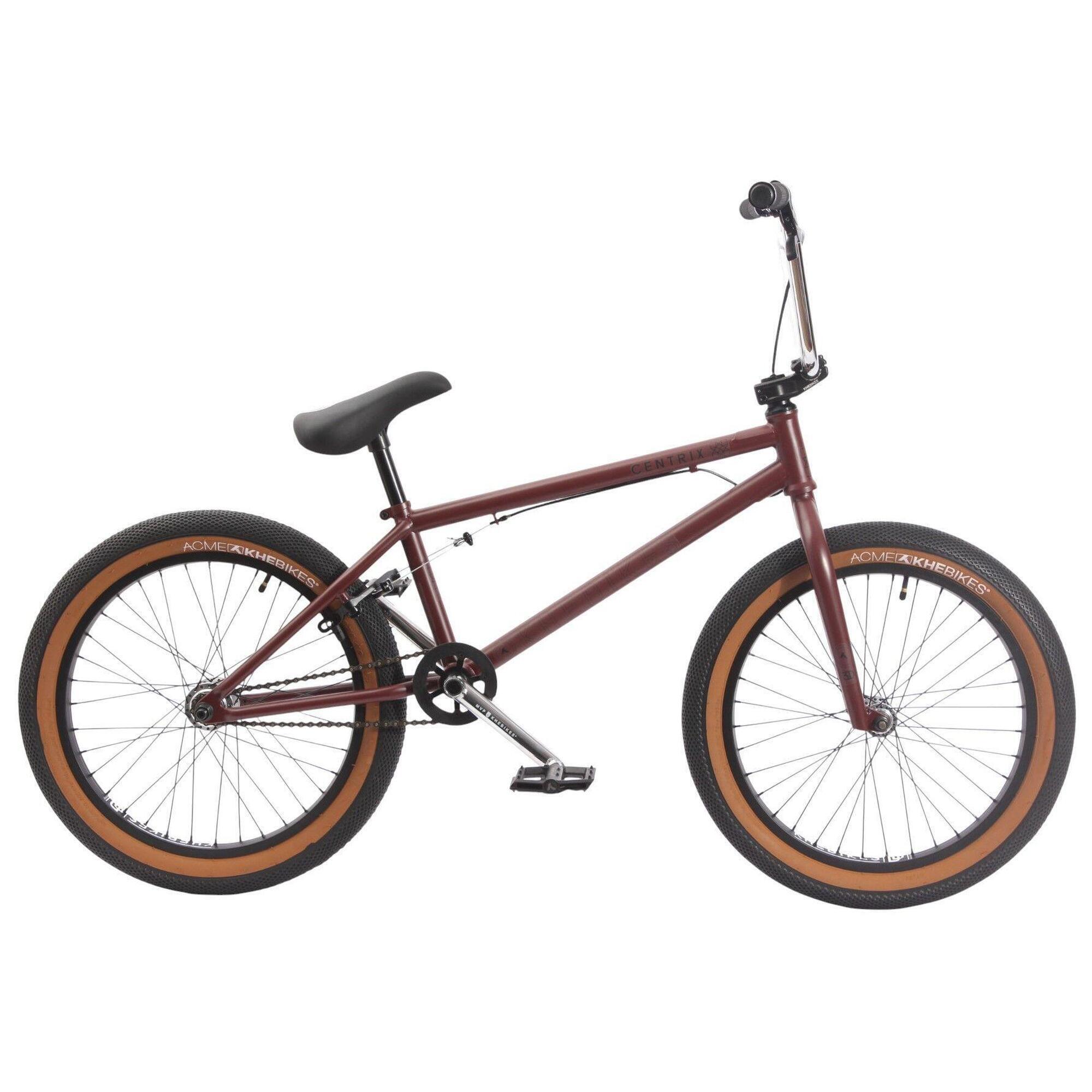 Rower BMX dla dorosłych CENTRIX FC czerwono-brązowy 20 cali 10,9 kg
