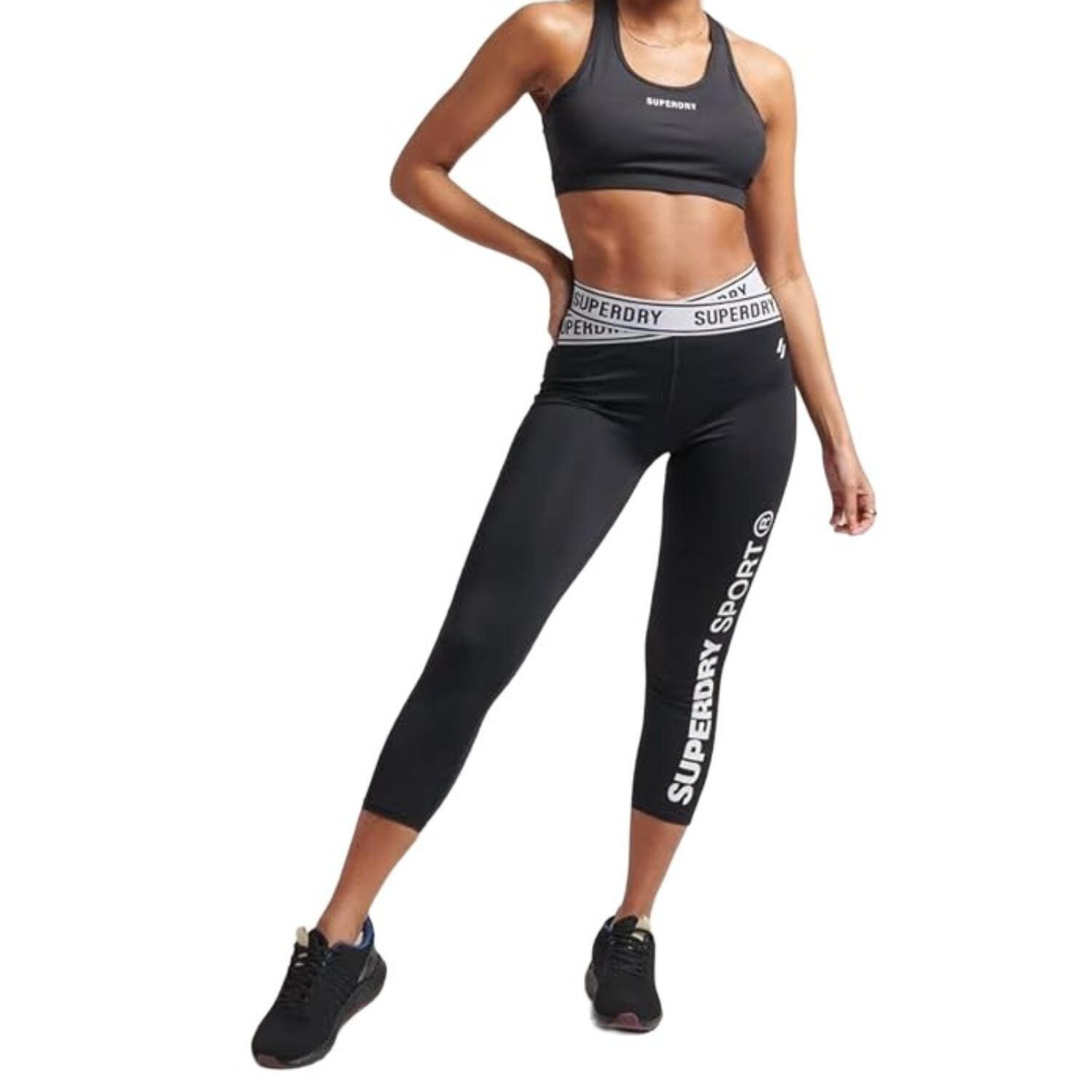 Biustonosz sportowy damski Superdry Core Mid Impact