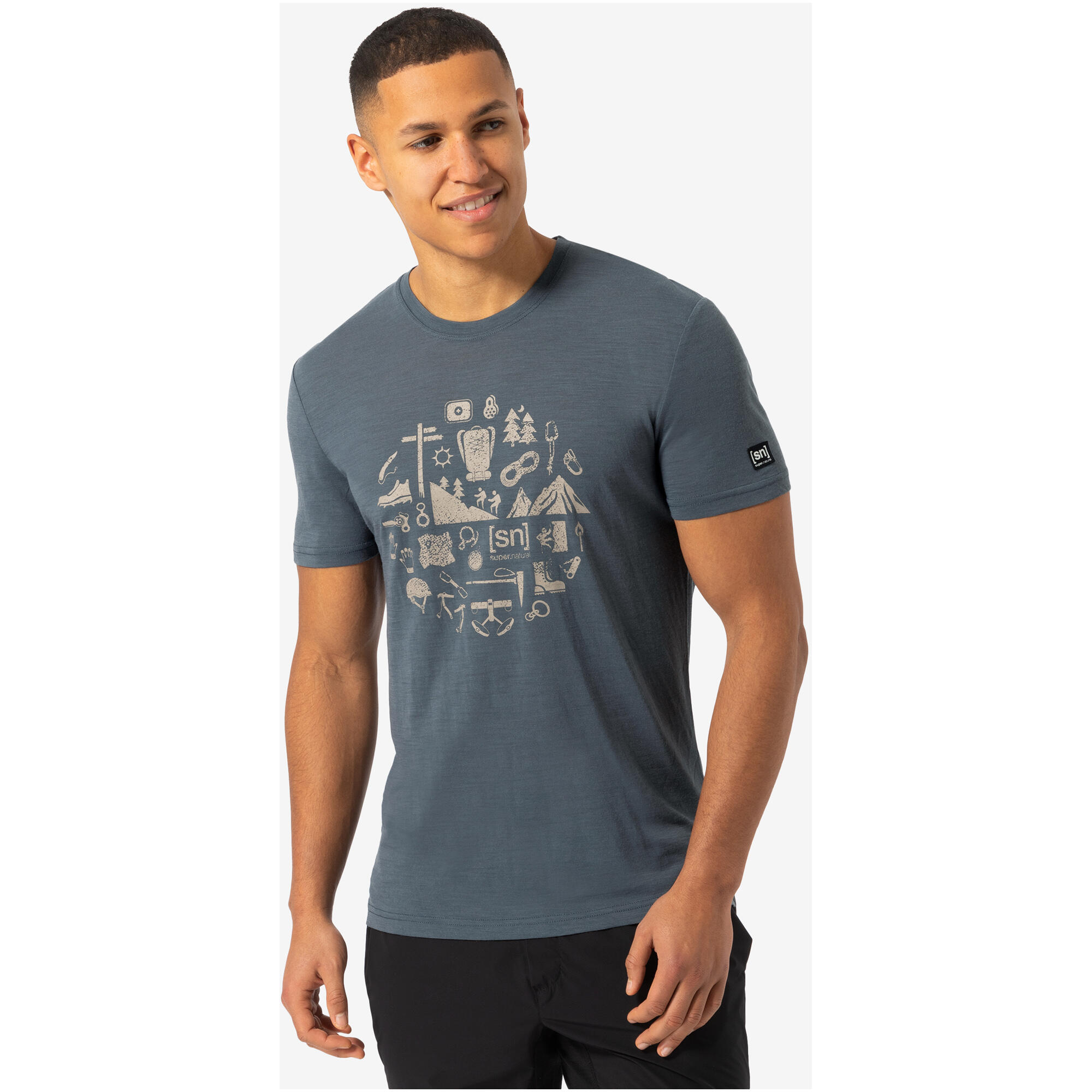 Koszulka z krótkim rękawkiem męska SUPER.NATURAL Well Equipped Tee