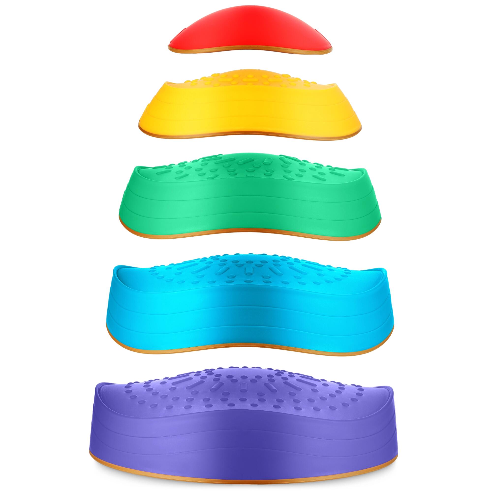 Ścieżka sensoryczna dla dzieci 4FIZJO kamienie balansujące 5 szt.