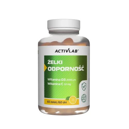Wsparcie odporności witaminy C i D3 Żelki Odporność Activlab