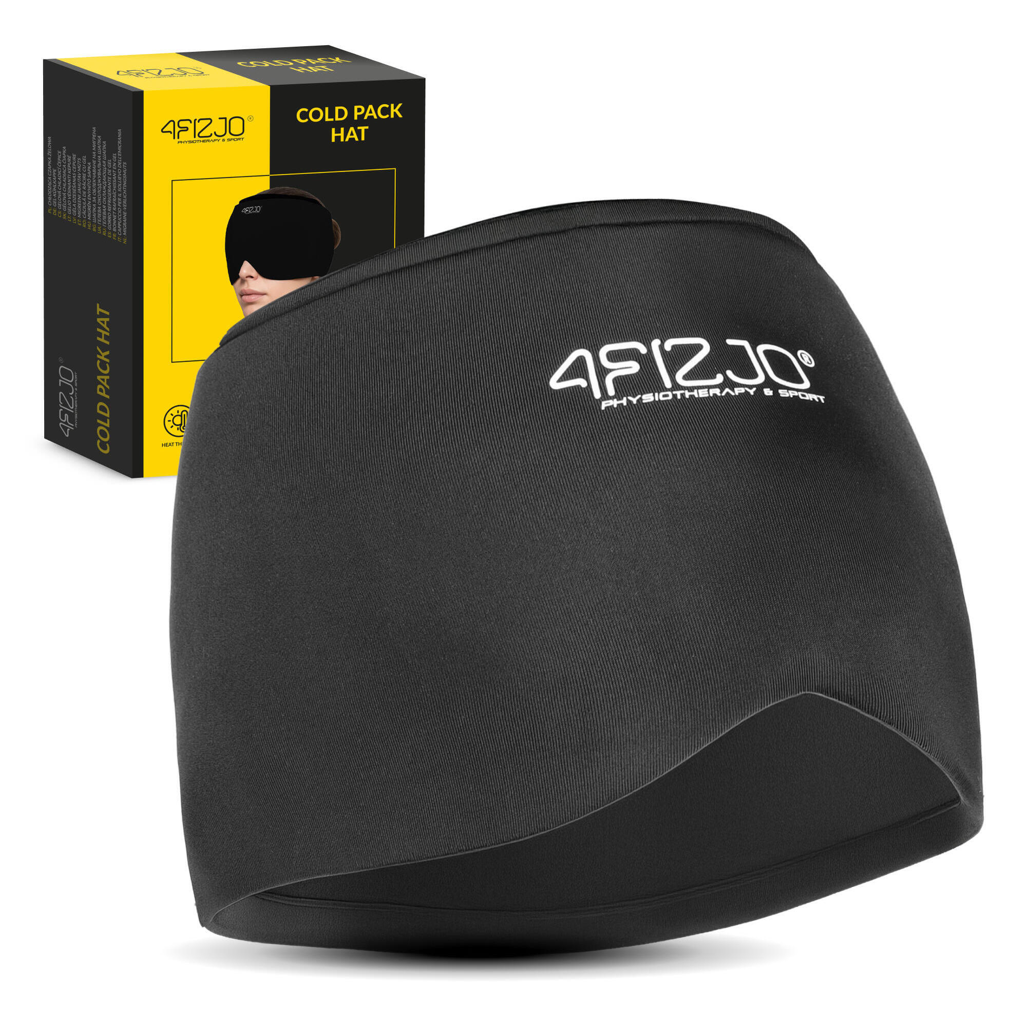 Czapka na migrenę - kompres żelowy na głowę ciepło-zimno 4FIZJO