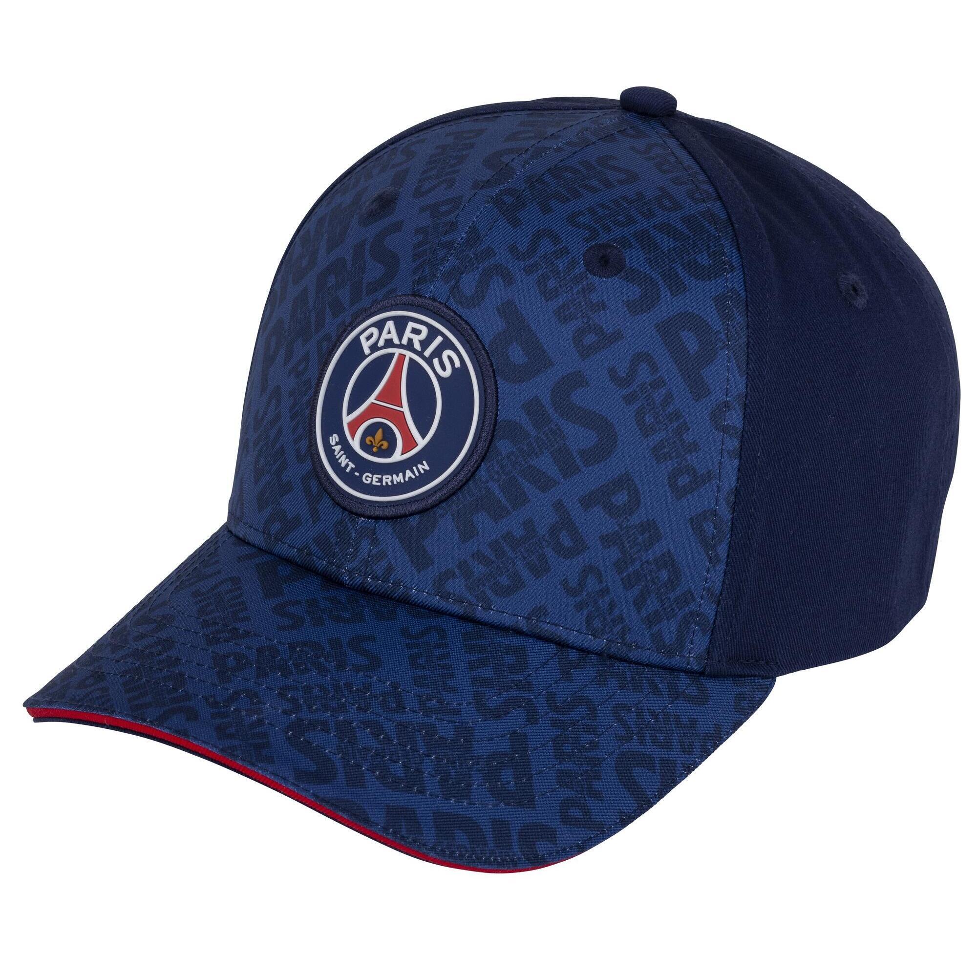 Czapka z daszkiem Paris Saint Germain cap all-over print granatowa