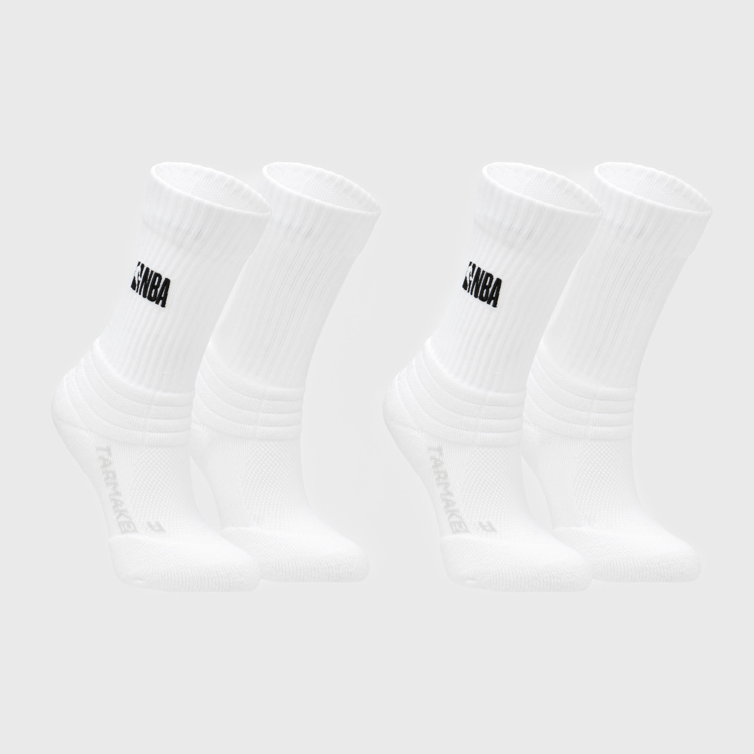 Skarpety do koszykówki dla dzieci Tarmak NBA SO900 zestaw 2 par