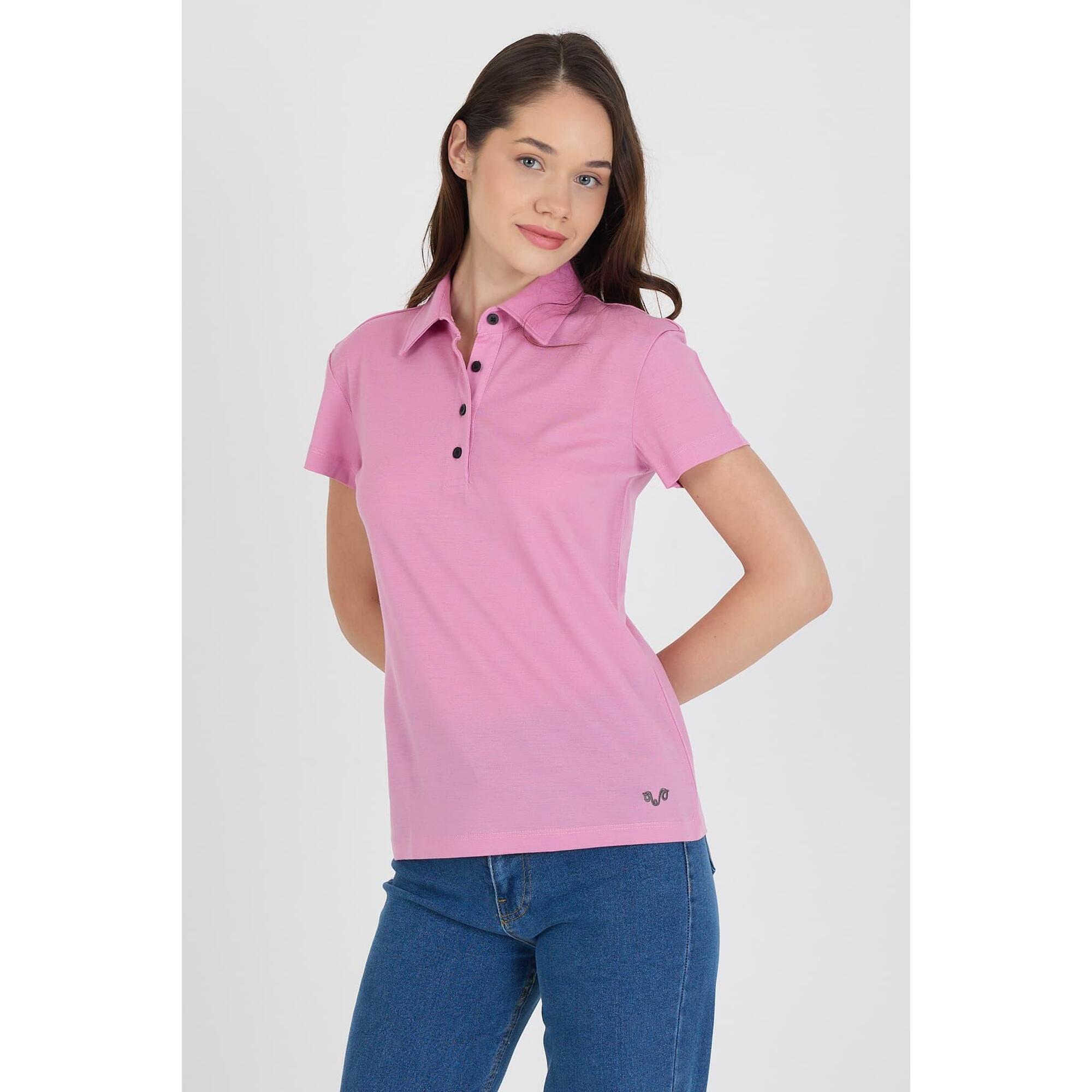 Koszulka Polo Damska 100% Merino Woolona