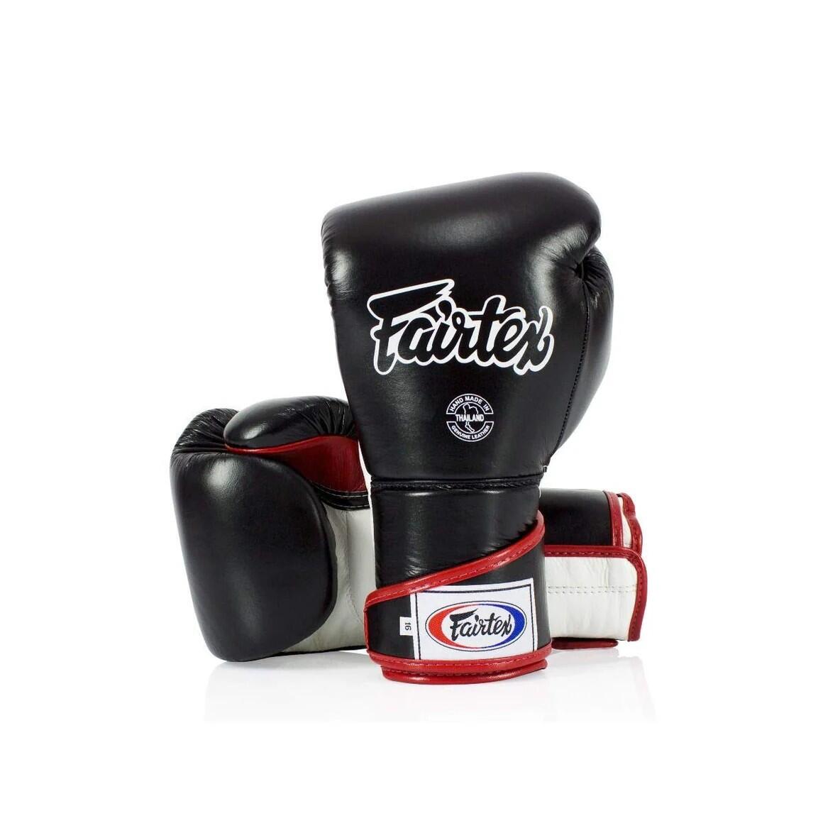 Rękawice Bokserskie ze skóry naturalnej Fairtex BGV6 Czarne 12oz