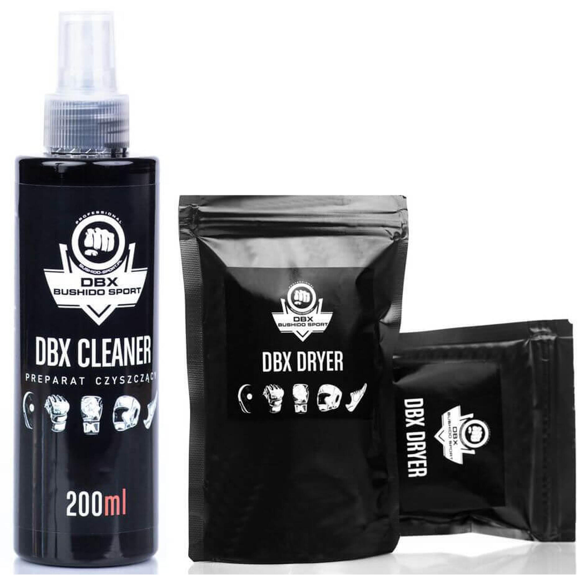 Zestaw DBX Dryer + Cleaner do odświeżania i czyszczenia sprzętu sportowego