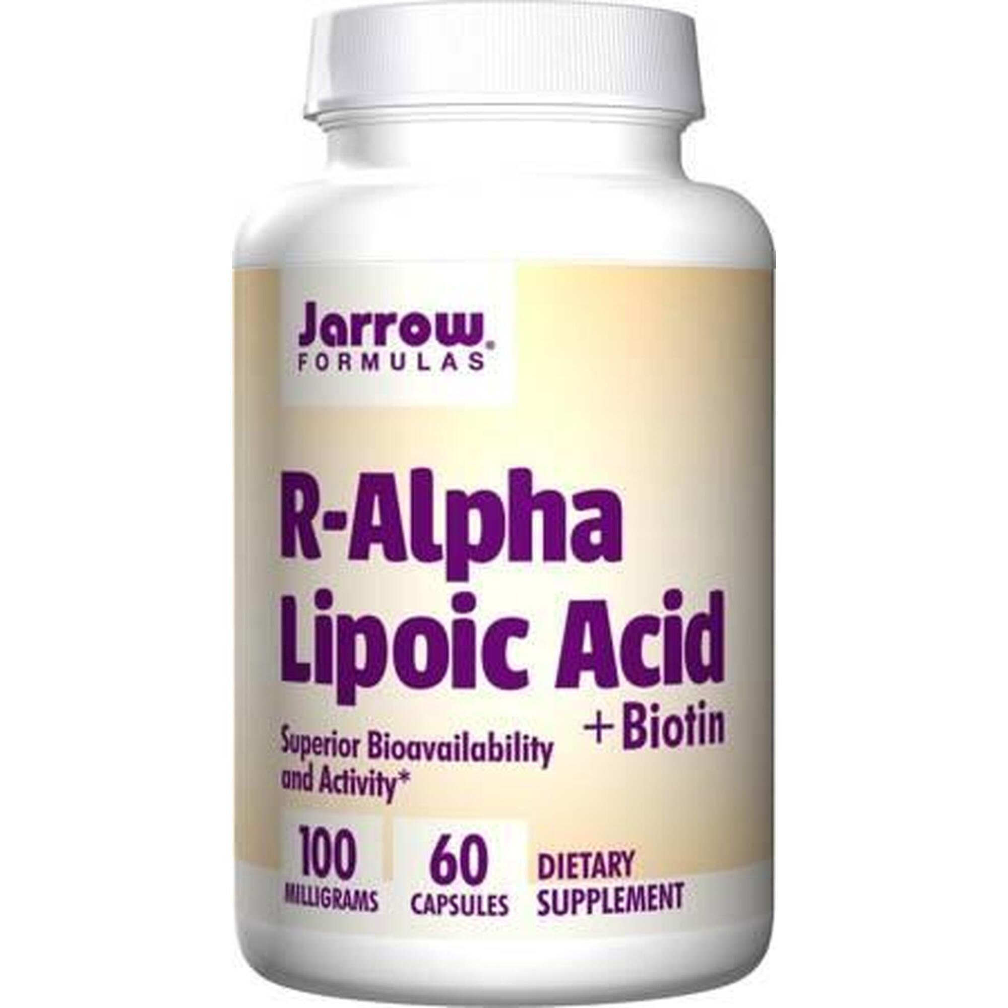 Jarrow Formulas R-Alpha Lipoic Acid+ Biotin 60 Kapsułek