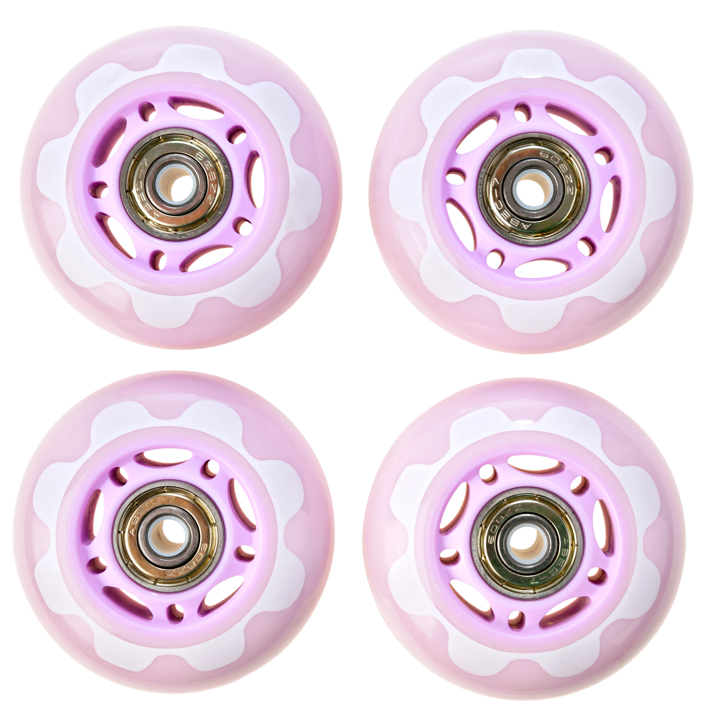 4x Kółka + łożyska do rolek Raven Senia Violet 70mm PU