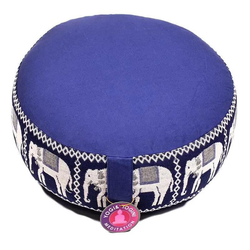 Poduszka do medytacji z organicznej bawełny - Słonie