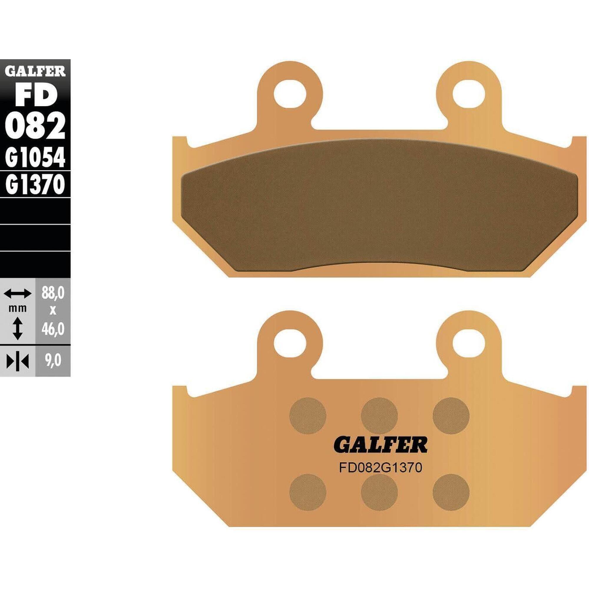 Klocki hamulcowe Galfer FD082 G1370 z metalu sinterowanego