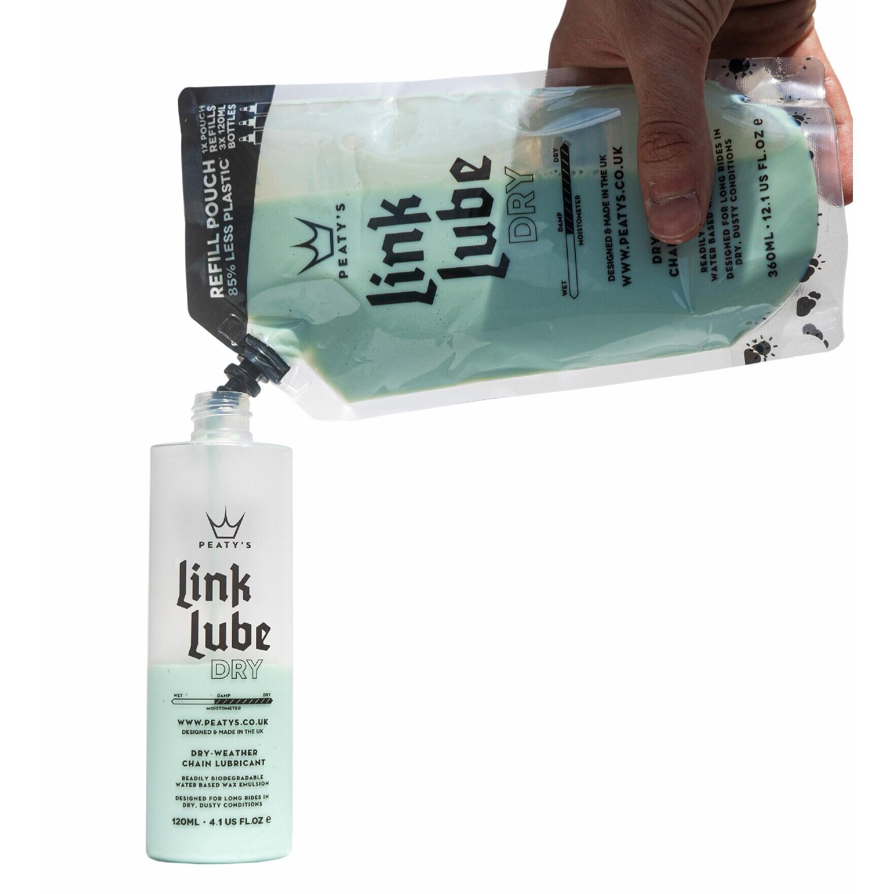 Recharge lubrifiant conditions sec poche de recharge Peaty's Link Lube