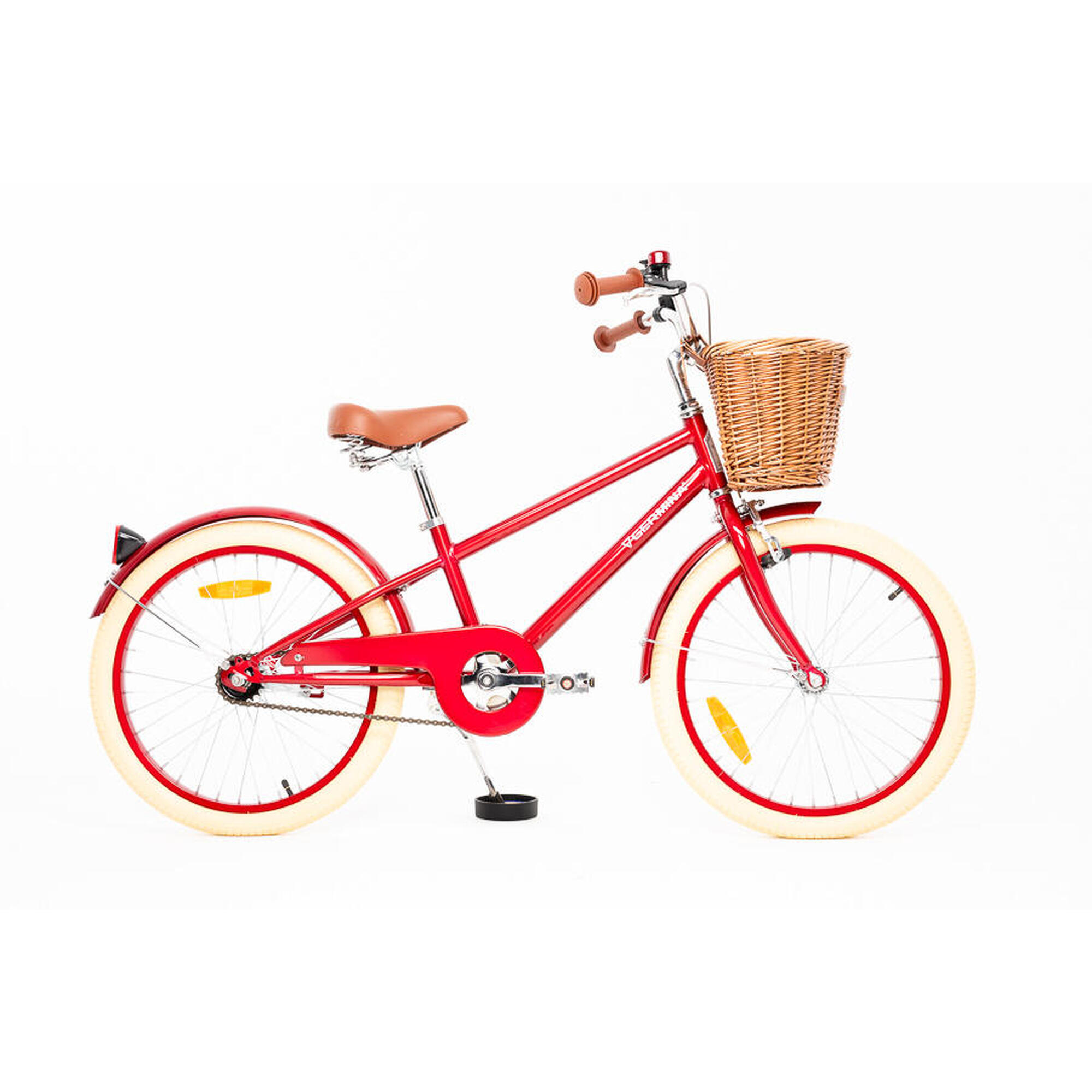Rower dziecięcy 20" VINTAGE GERMINA koszyk, stopka