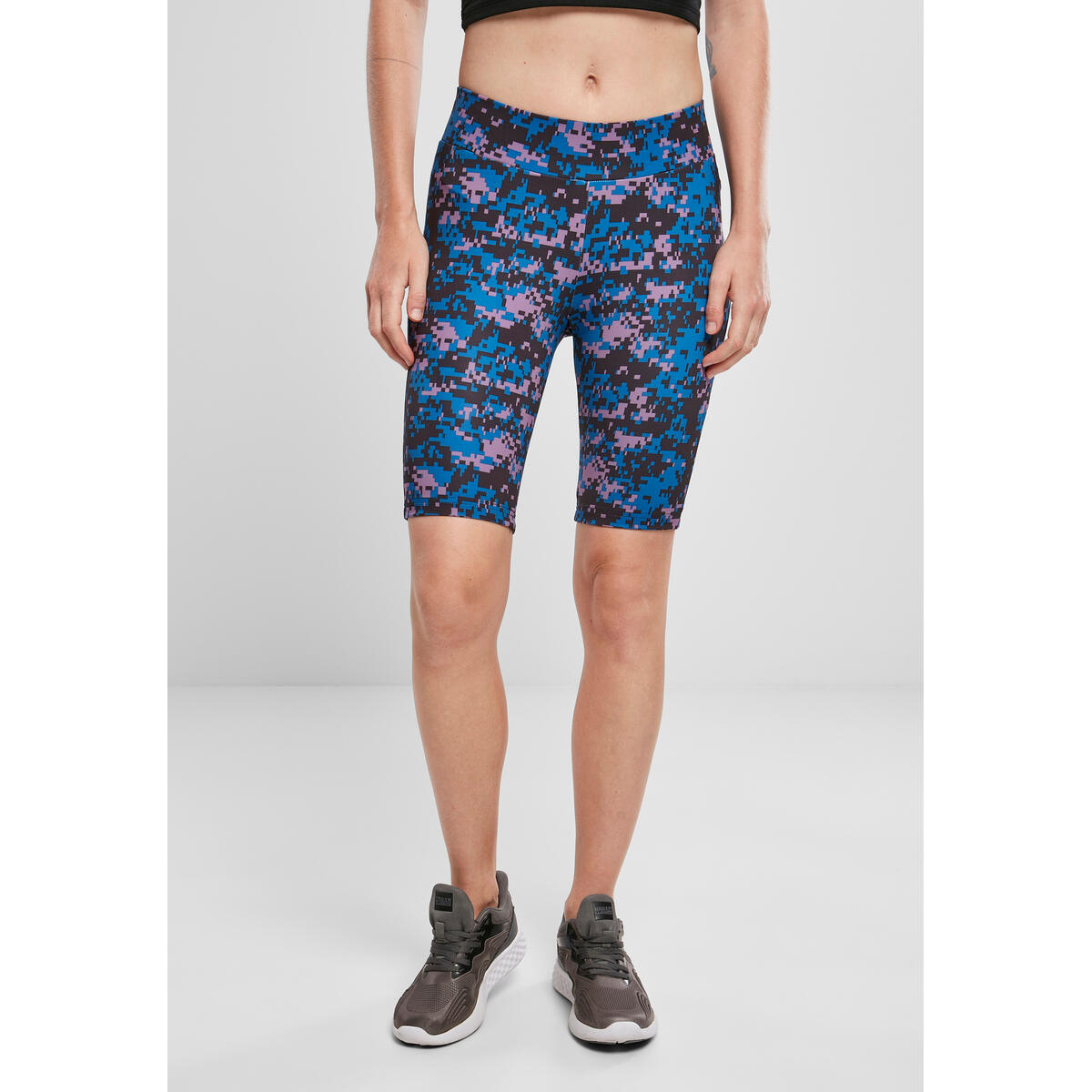 Spodenki kolarskie dla kobiet Urban Classics high waist camouflage tech (duże ro