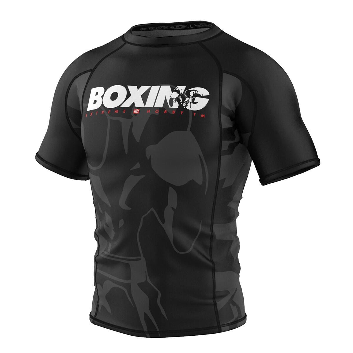 Koszulka Męska Rashguard MMA na Siłownię EXTREME HOBBY BOLD BOXING
