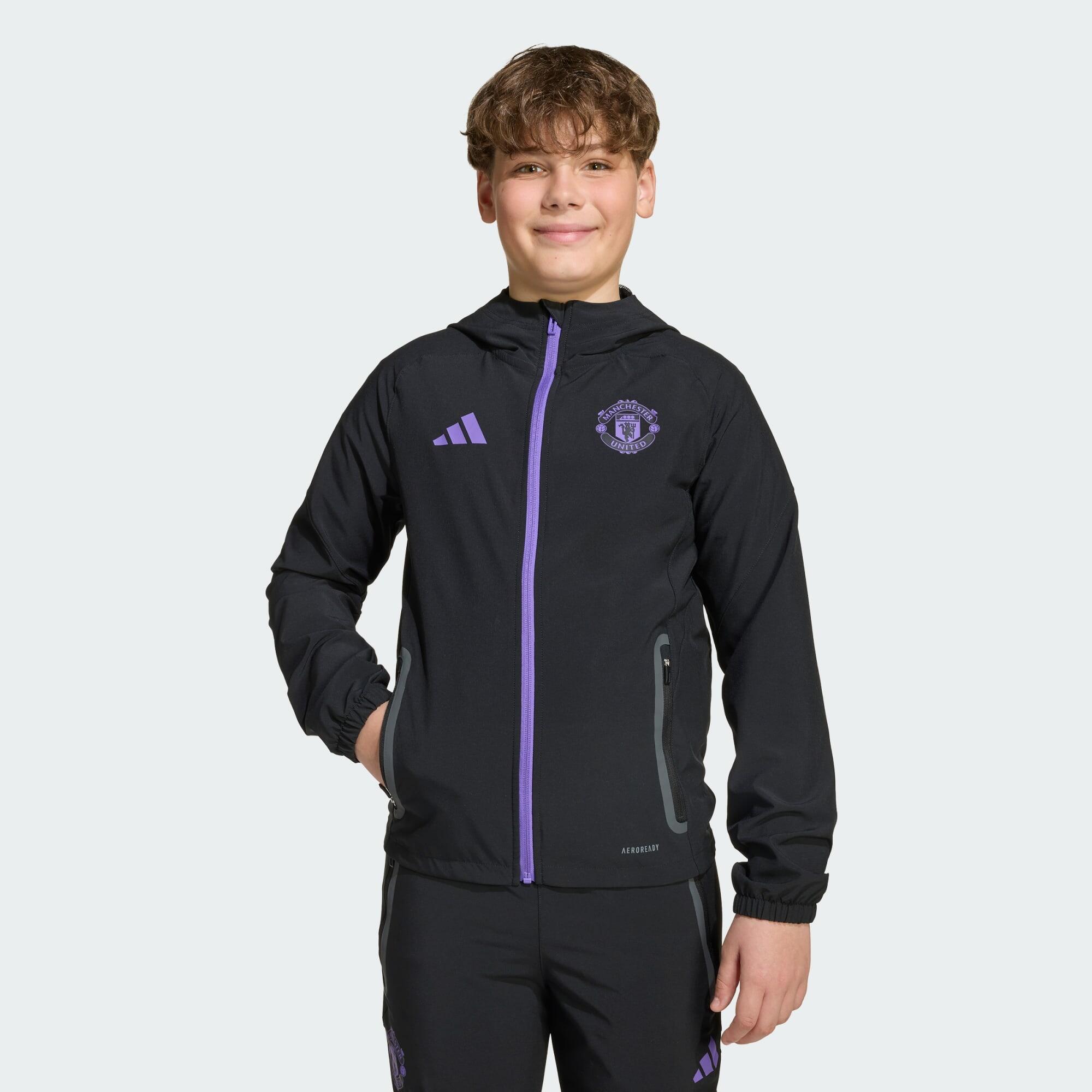 Bluza Manchester United Tiro 25 Competition Vis Tech Travel Kids