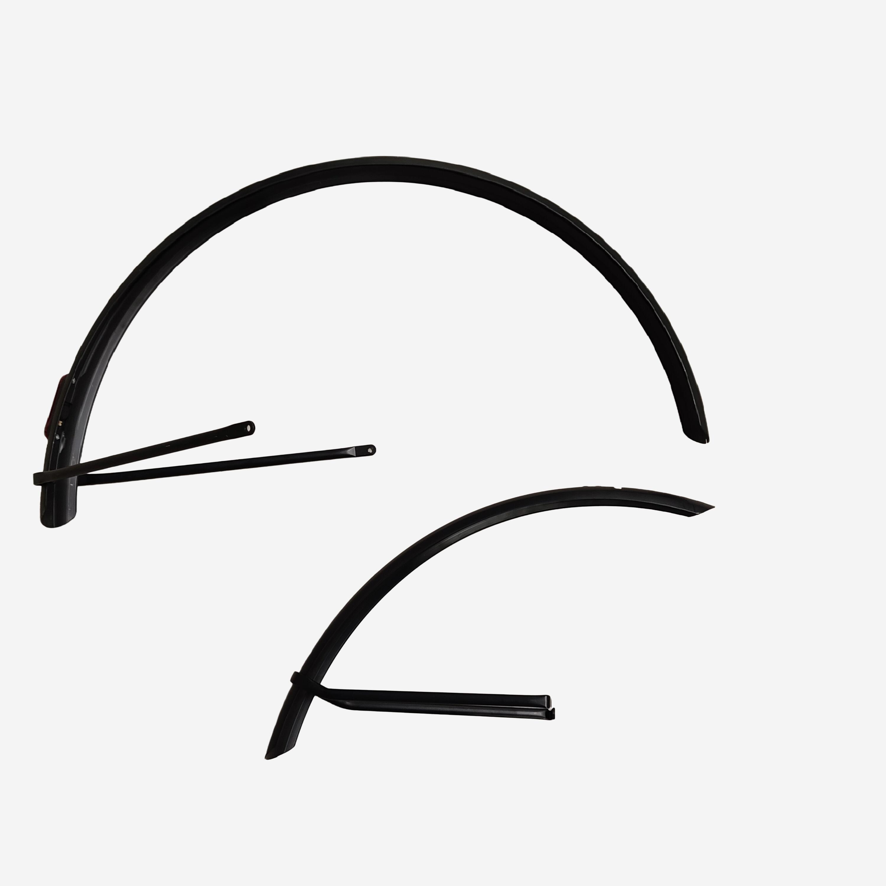 Błotniki rowerowe Rockrider przód/tył uchwyty kątowe do row. trekkingowych 28"